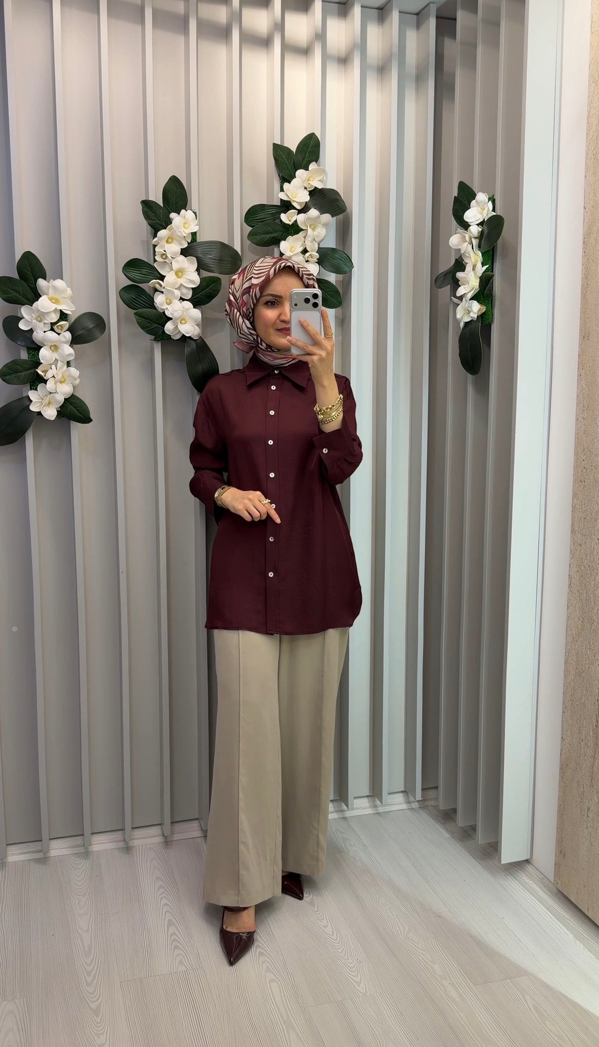 TERZİ DÜKKANI Lilac Asetat Gömlek / 4765