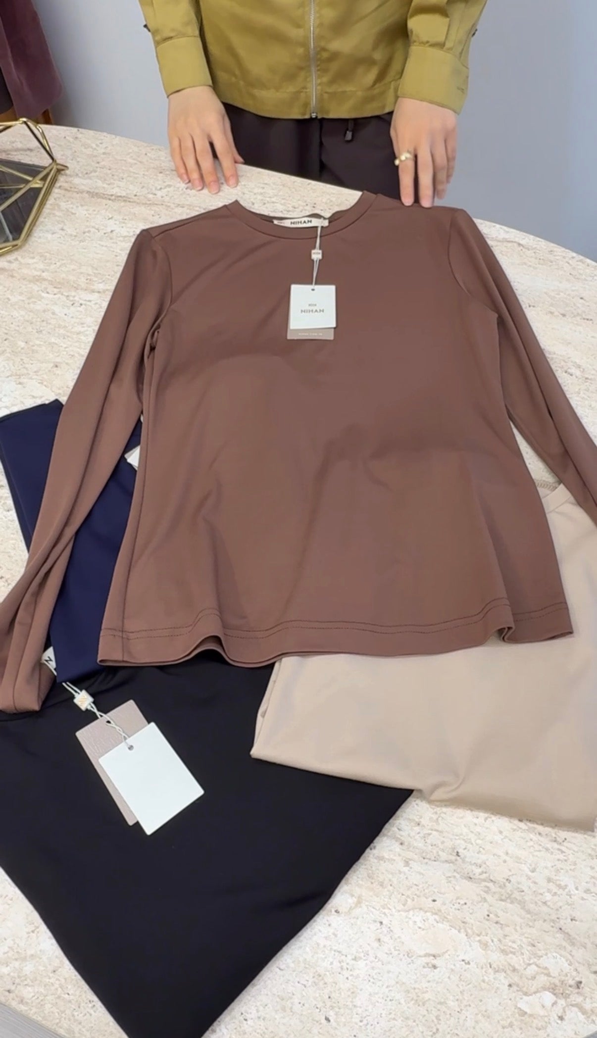 NİHAN Basic Örme Bluz / 4144