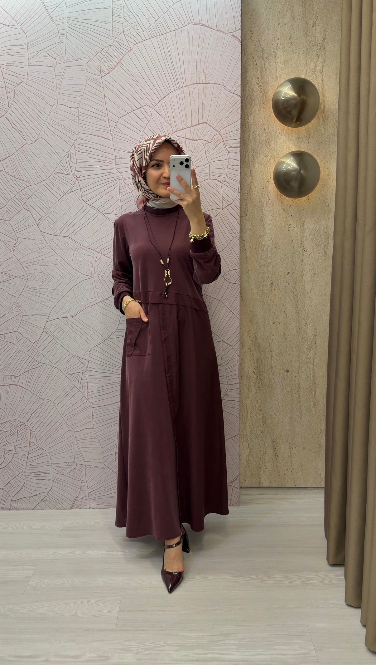 OTTO DESİGEN Kolye Aksesuarlı Elbise / 5431