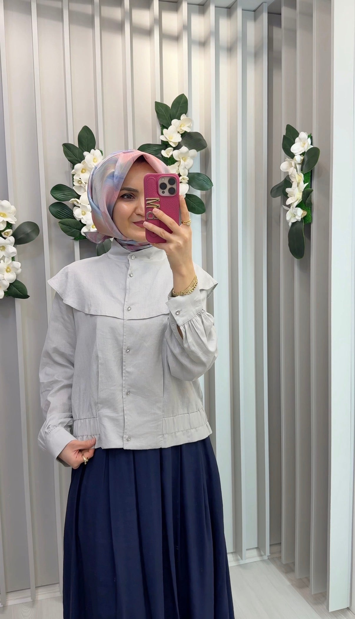 KAYRA Volan Yakalı Kısa Ceket Matcha Yeşili / B26-13057