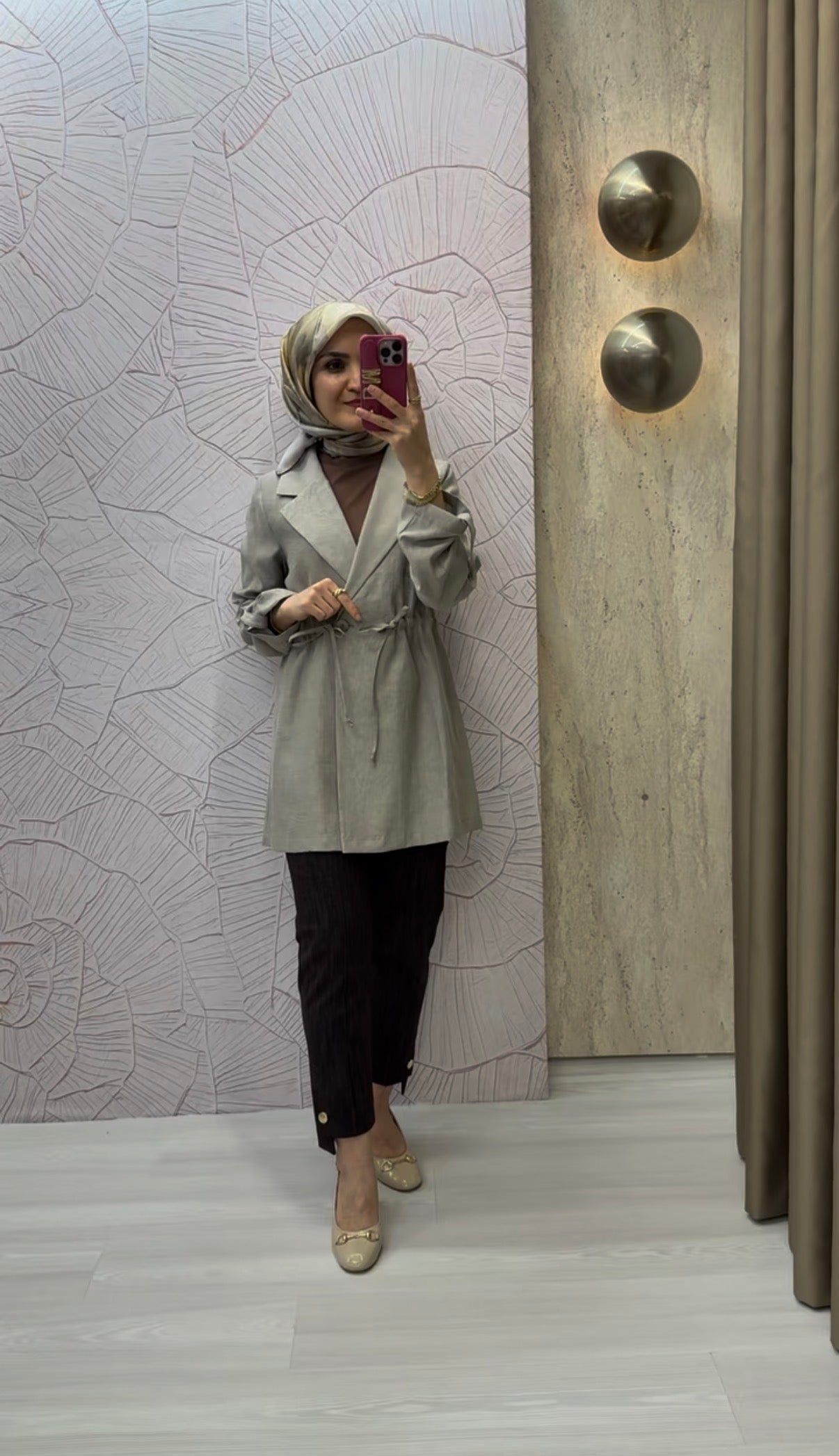 NİHAN Beli Büzgülü Kruvaze Ceket / 4225