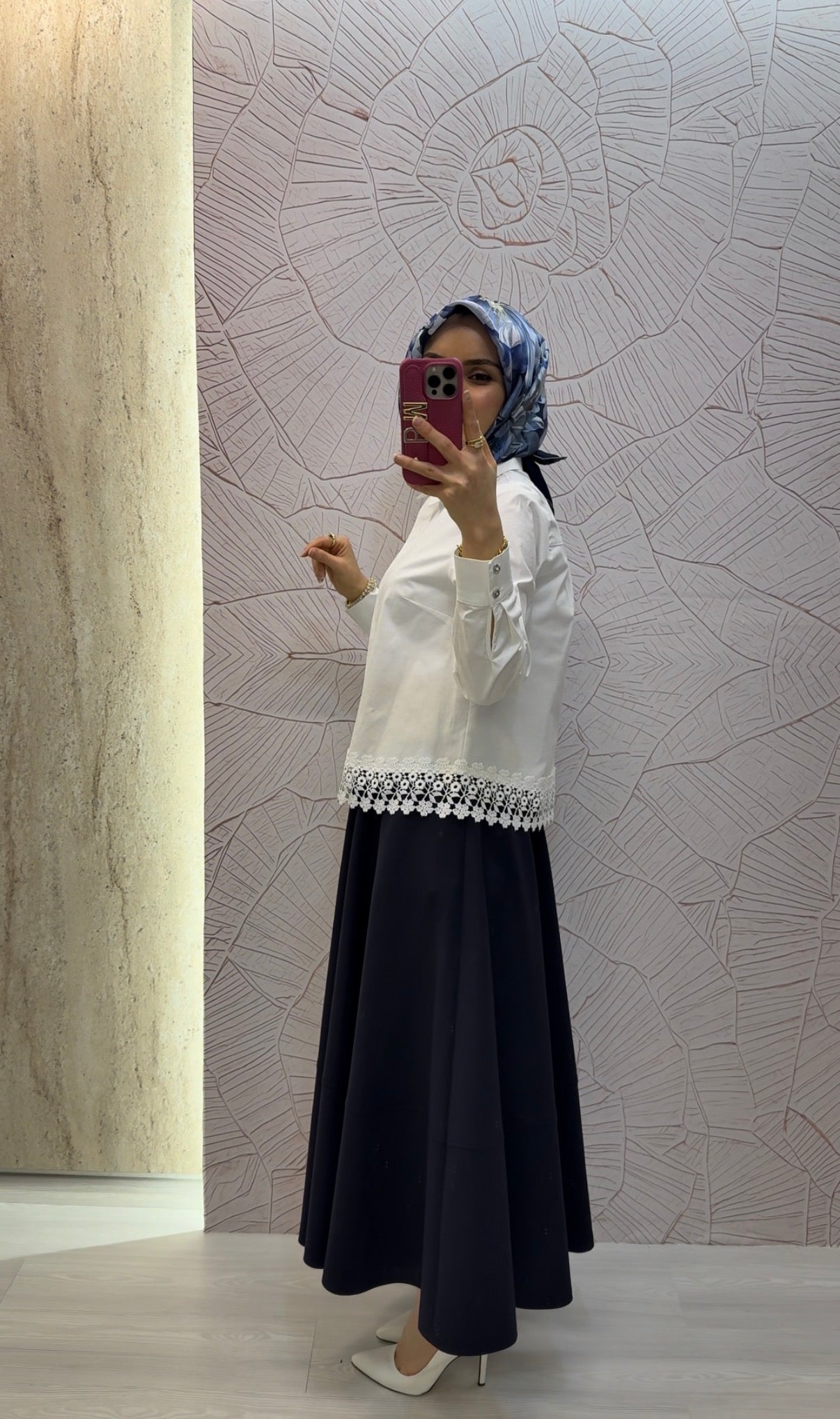 KAYRA Dantel Garnili Pamuklu Bluz / B26-11034