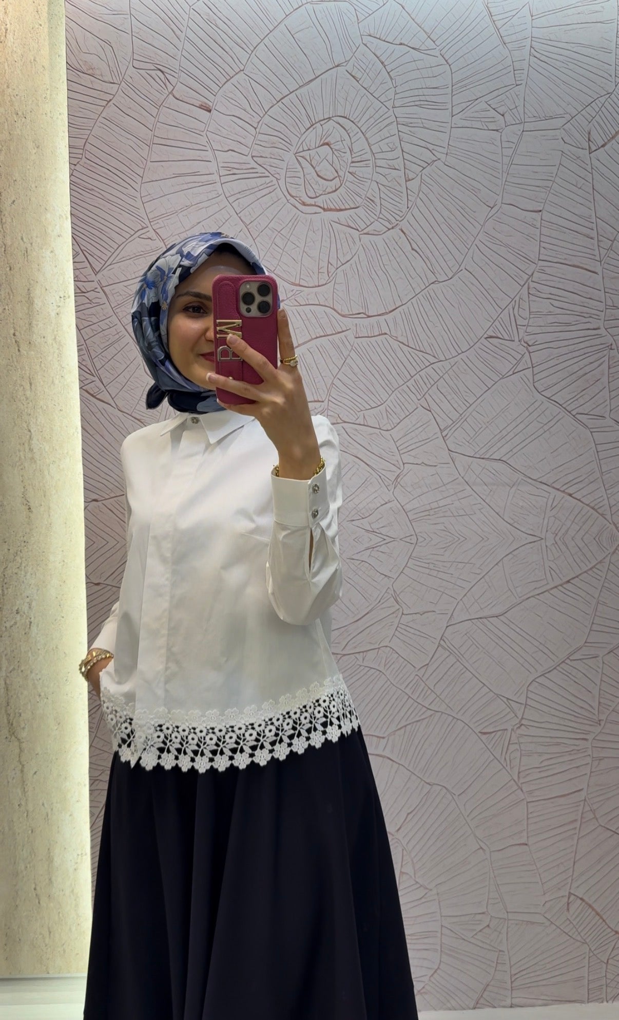 KAYRA Dantel Garnili Pamuklu Bluz / B26-11034
