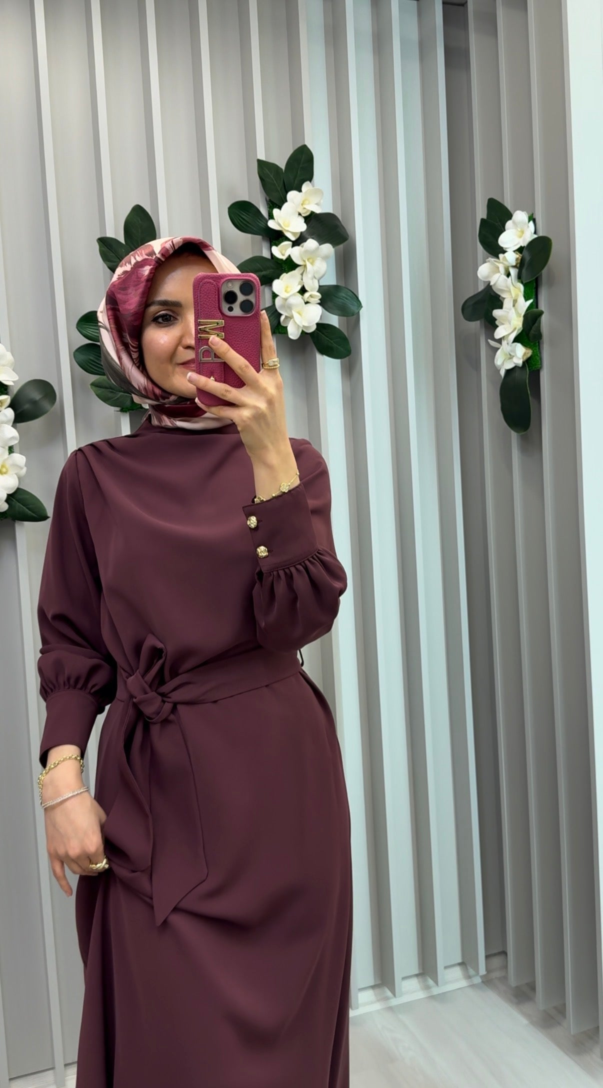 ARMİNE TREND Drape Detaylı Belden Kuşaklı Elbise / 26YT904