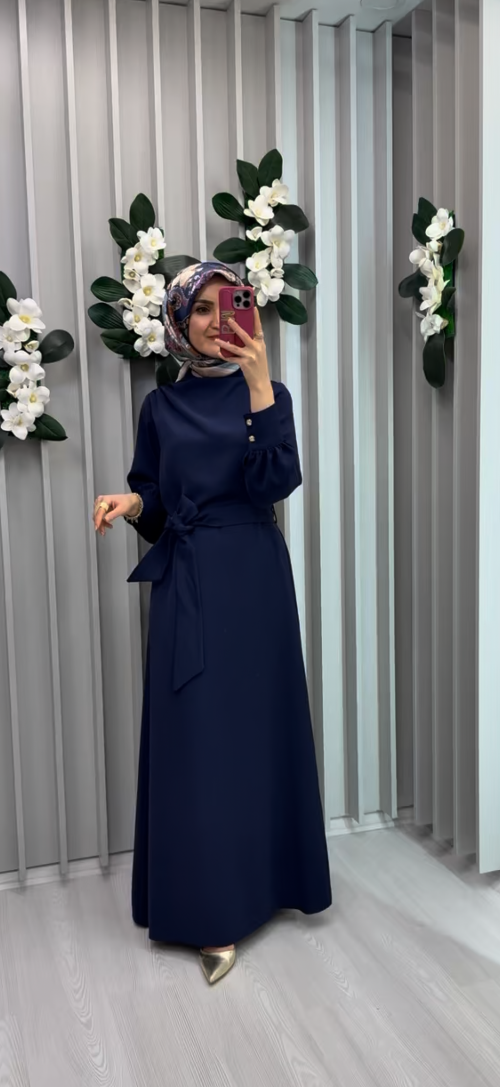 ARMİNE TREND Drape Detaylı Belden Kuşaklı Elbise / 26YT904