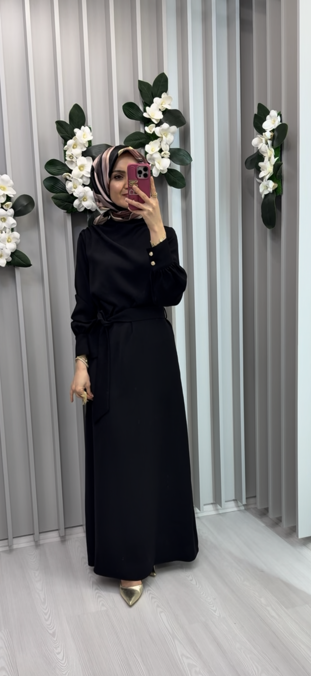 ARMİNE TREND Drape Detaylı Belden Kuşaklı Elbise / 26YT904