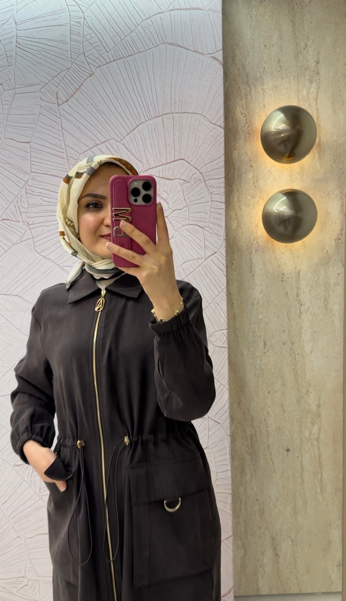 ARMİNE TREND Boydan Fermuarlı Beli Büzgü Detaylı Cepli Giy Çık / 26YT501