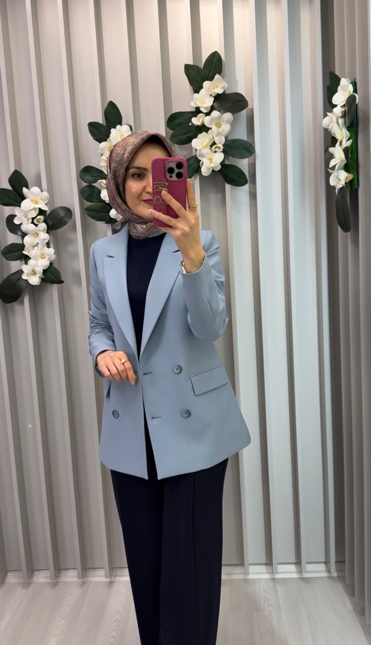 NİHAN Kruvaze Kapama Blazer Ceket / CK3198