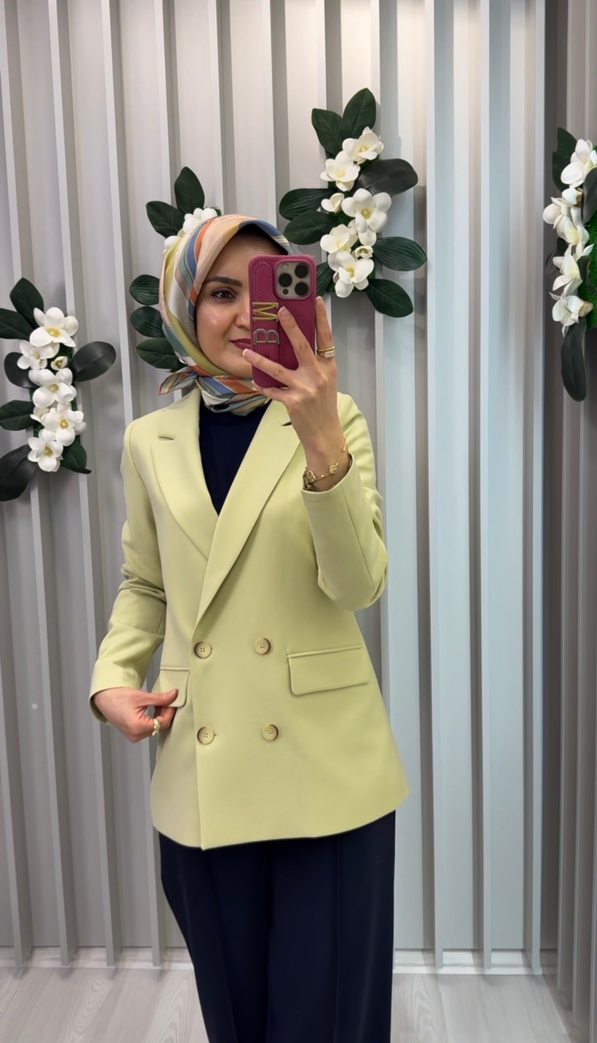 NİHAN Kruvaze Kapama Blazer Ceket / CK3198