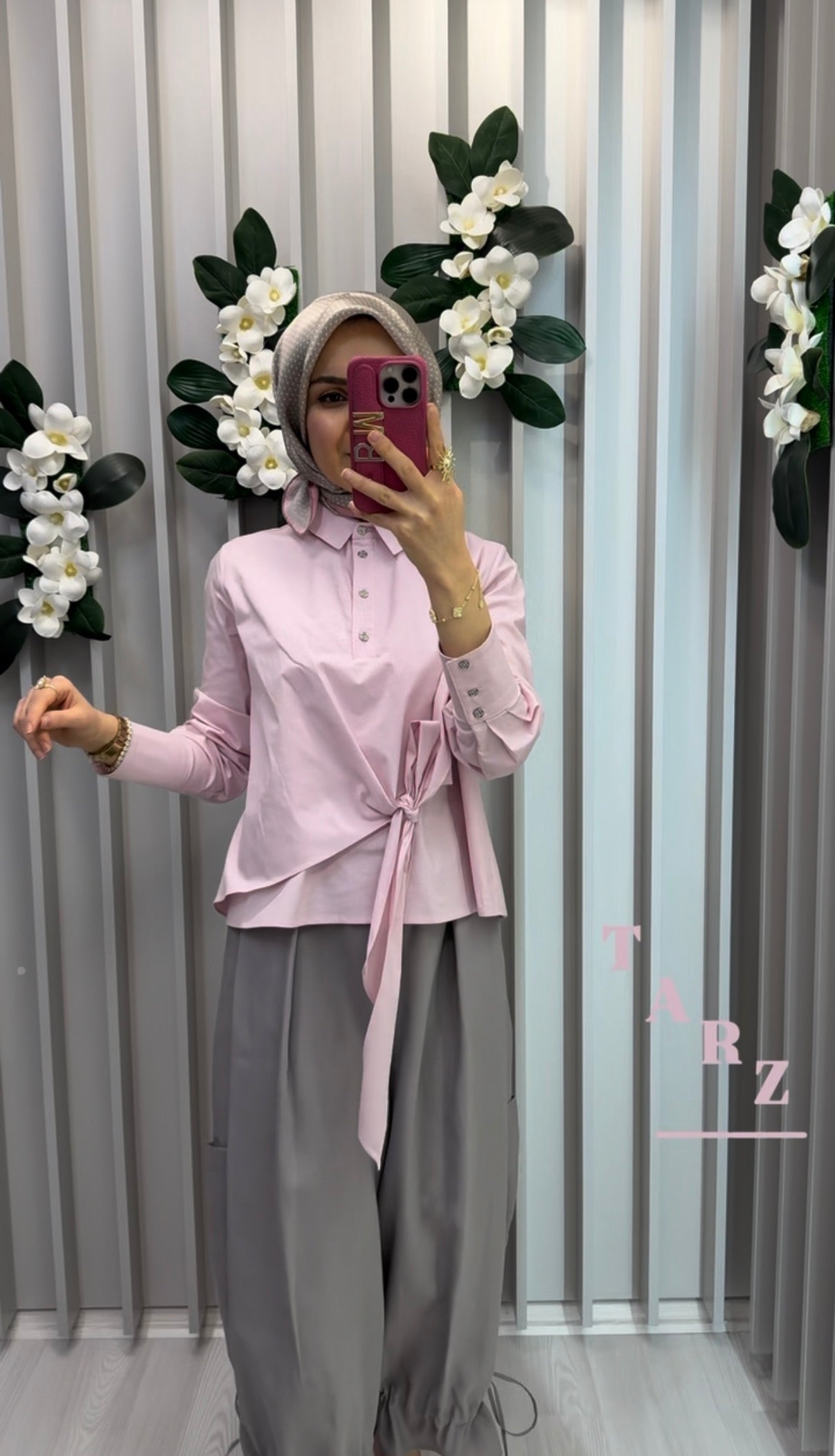 KAYRA Bağlama Detaylı Pamuklu Bluz / B26-10035