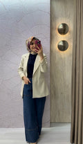 KAYRA Fleto Cepli Basic Ceket / SZ-15303