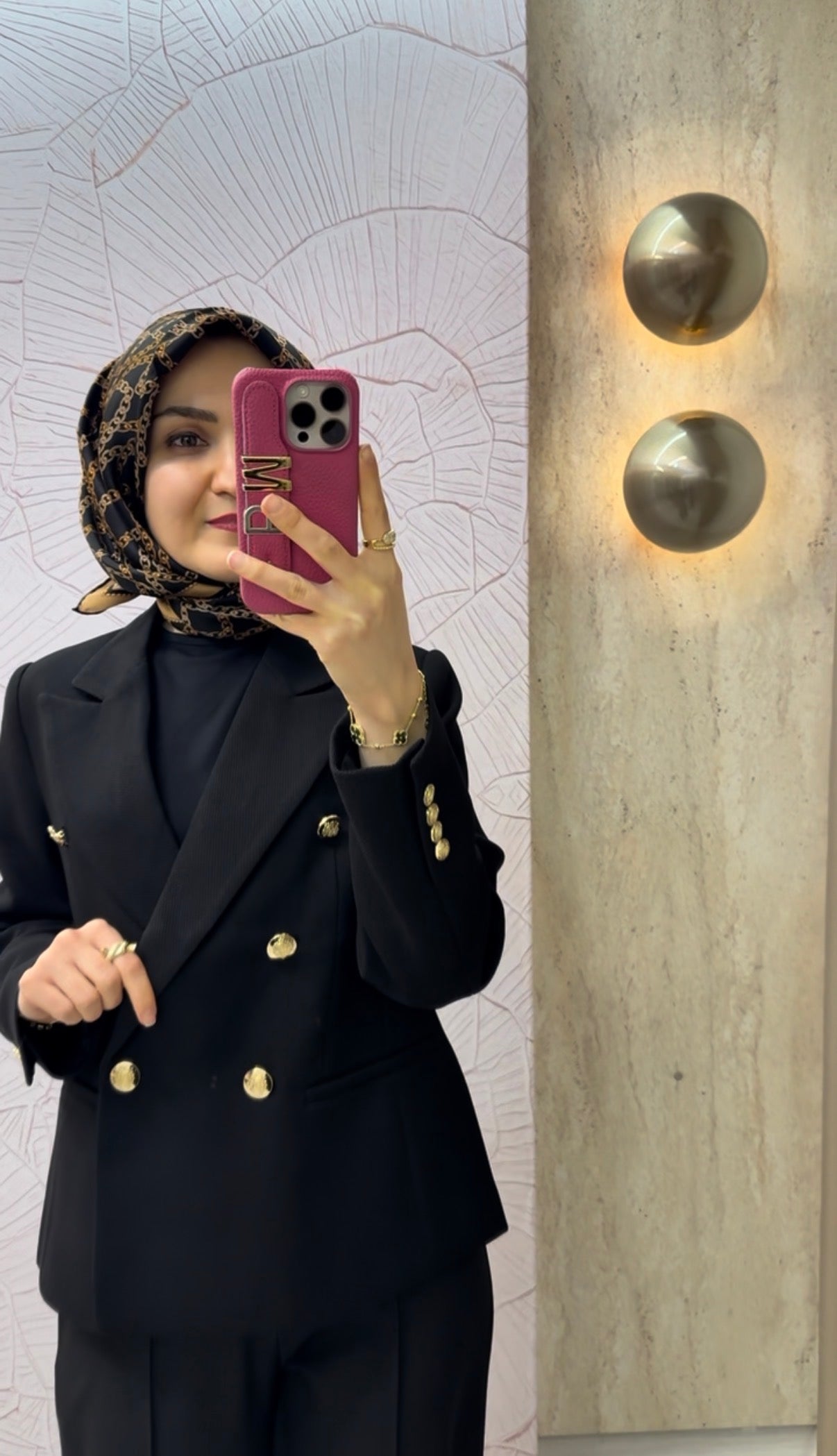KAYRA Gold Düğmeli Blazer Ceket / A25-13019