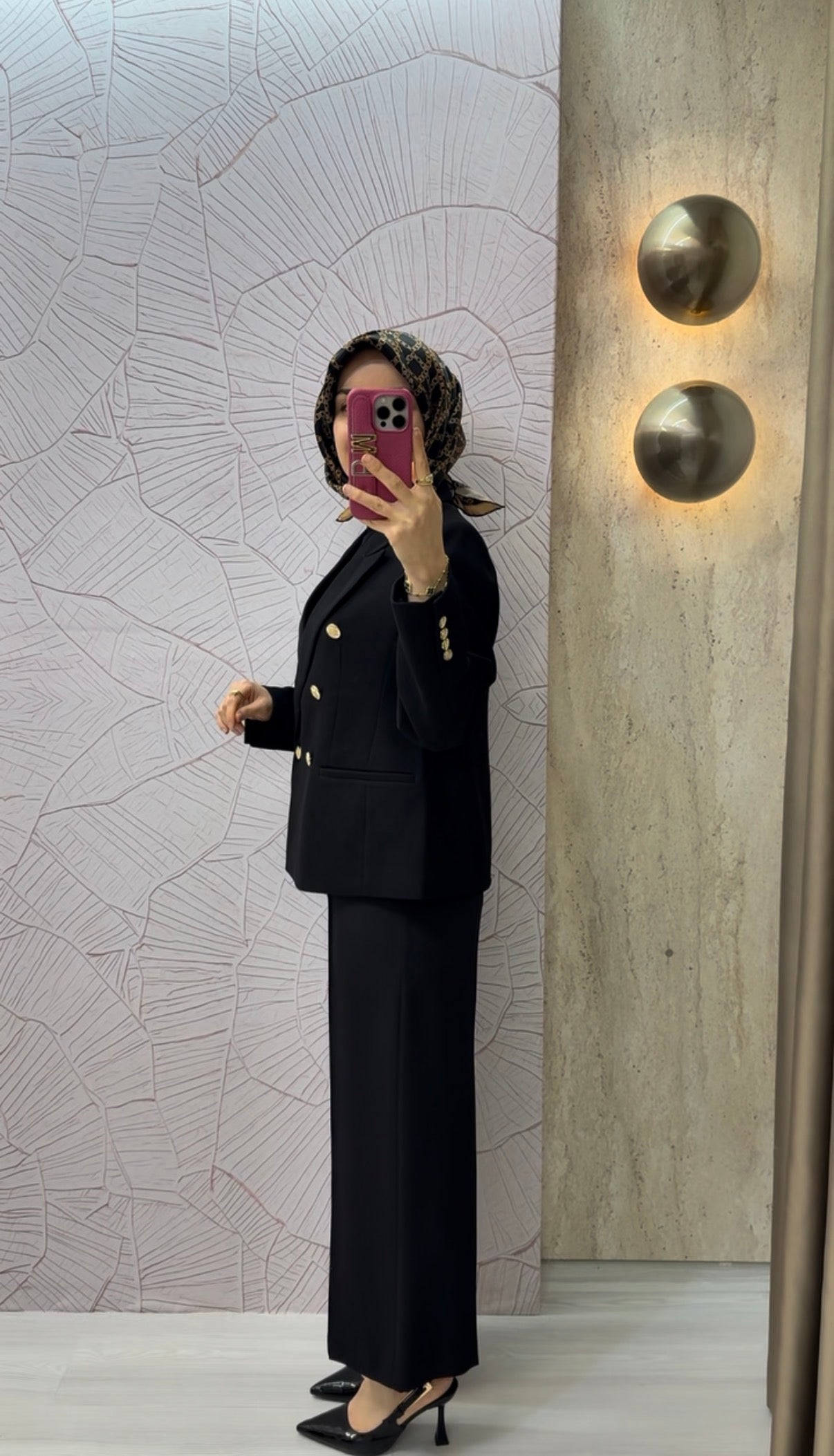 KAYRA Gold Düğmeli Blazer Ceket / A25-13019