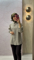 NİHAN Oversize Lyocell Basic Tunik / 5180