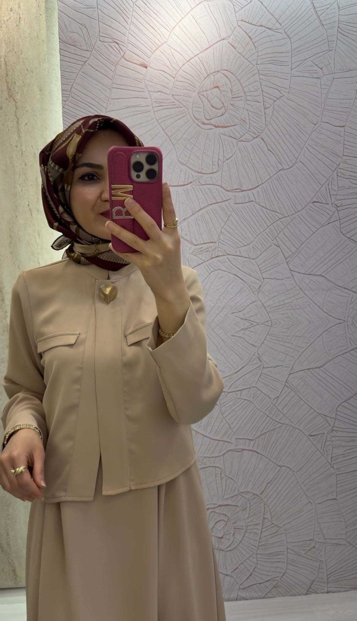 ARMİNE TREND  Büyük Düğme Detay İkili Elbise / 26YT616