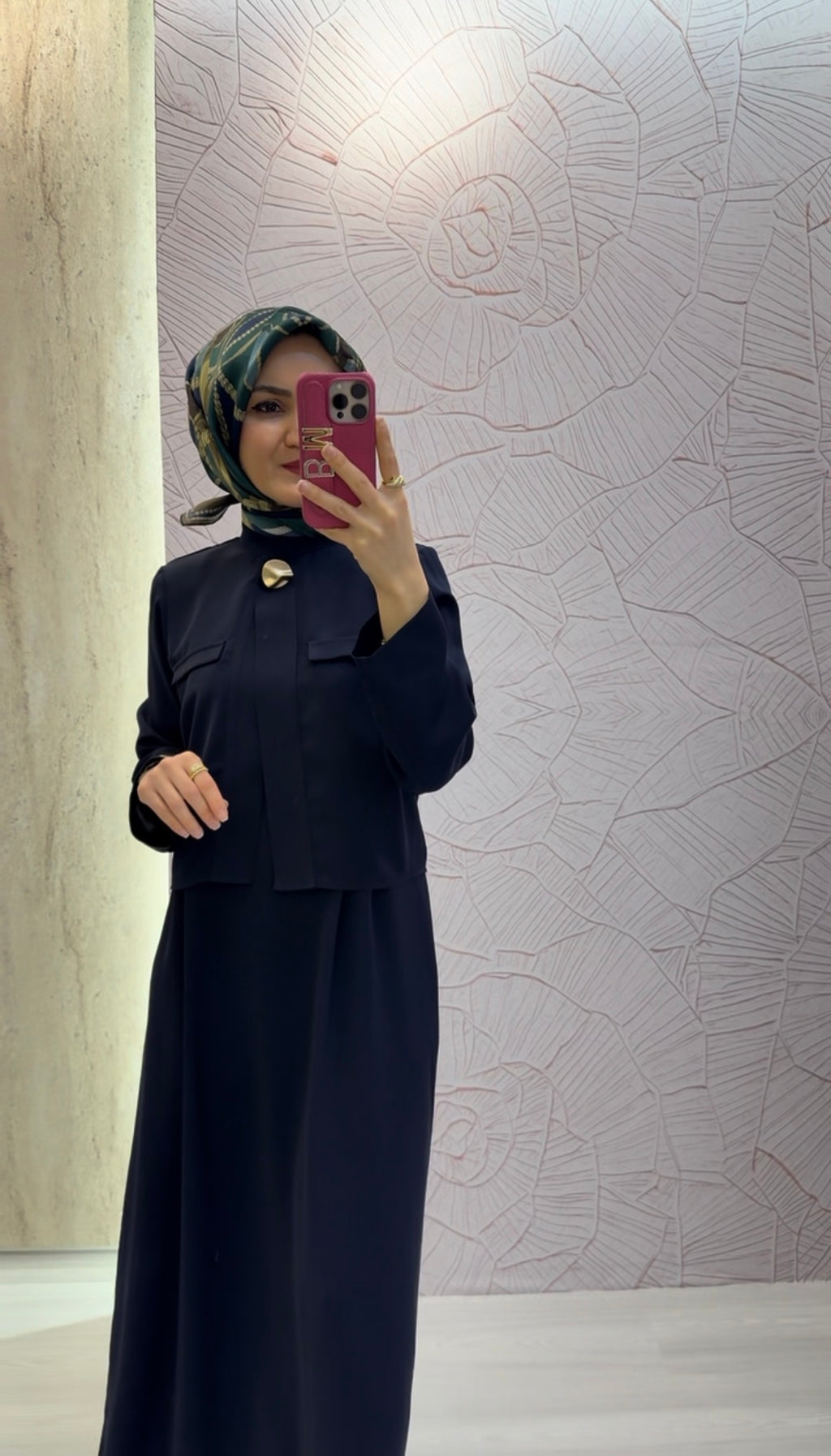 ARMİNE TREND  Büyük Düğme Detay İkili Elbise / 26YT616