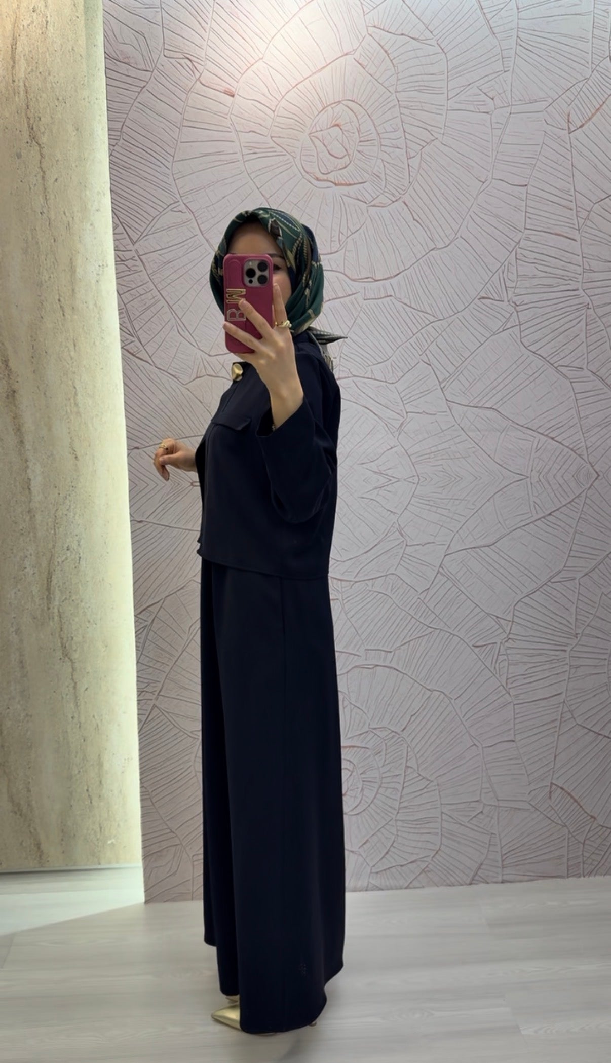 ARMİNE TREND  Büyük Düğme Detay İkili Elbise / 26YT616