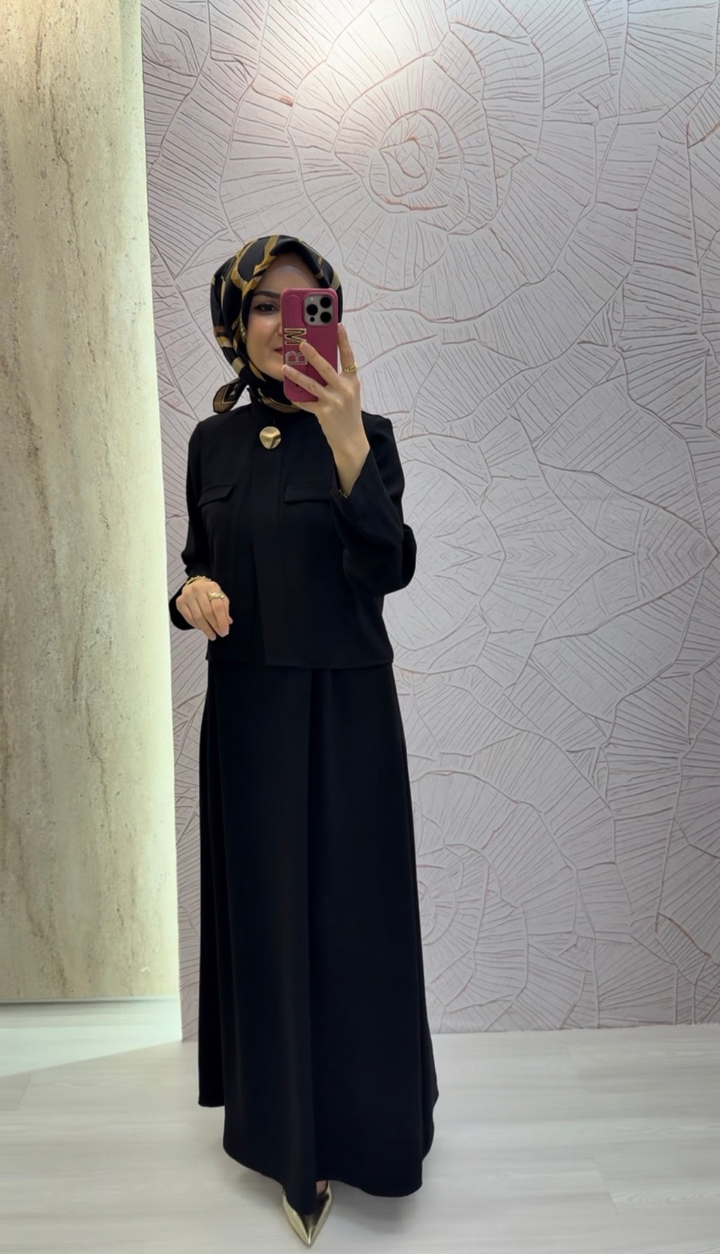 ARMİNE TREND  Büyük Düğme Detay İkili Elbise / 26YT616