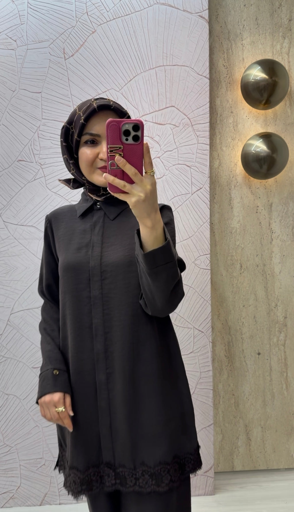 ARMİNE TREND Dantel Detaylı Gizli Düğmeli Pantolonlu İkili Takım / 26YT664