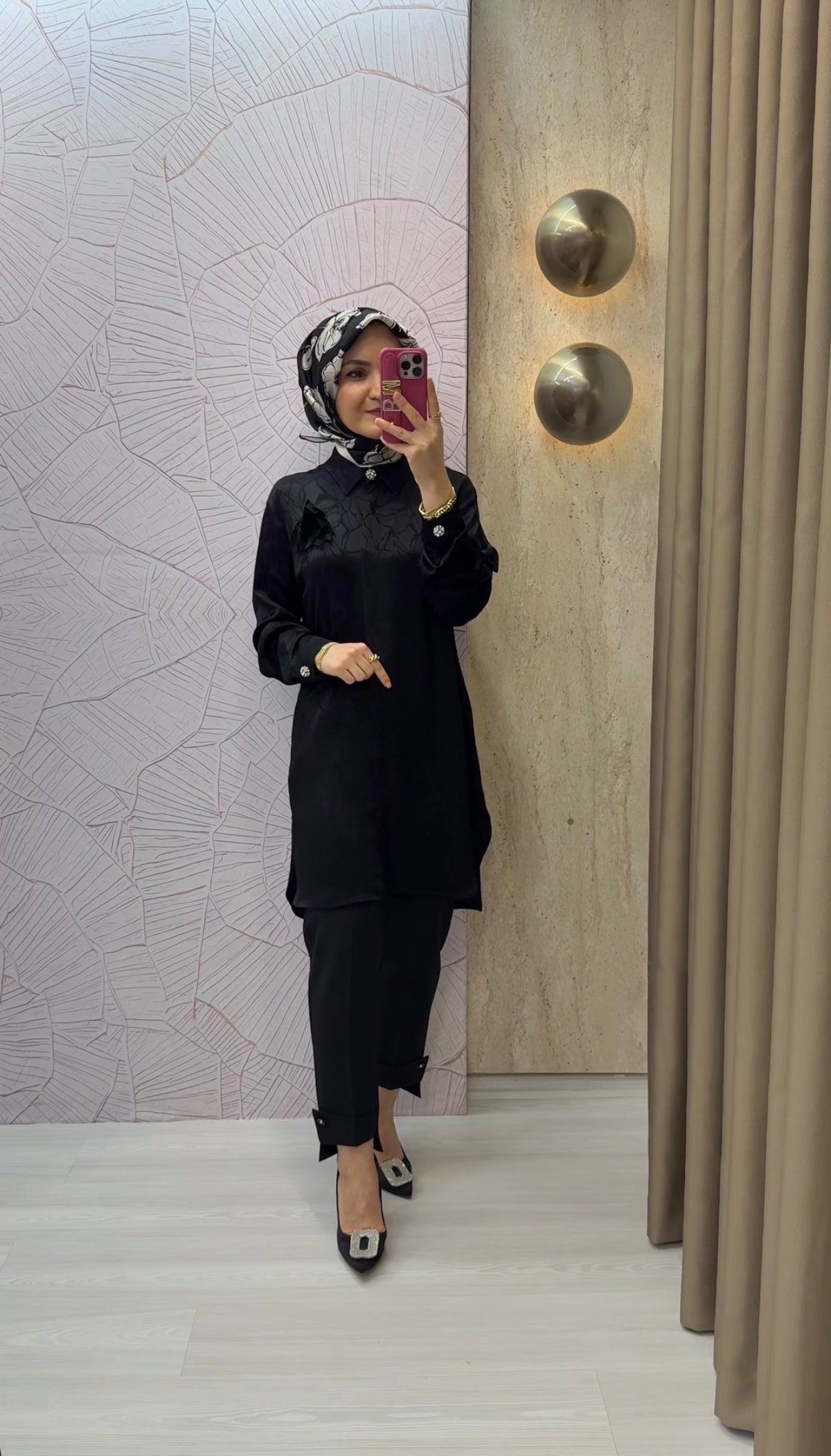 OTTO DESİGEN Floş Yaka Tunik / 3442
