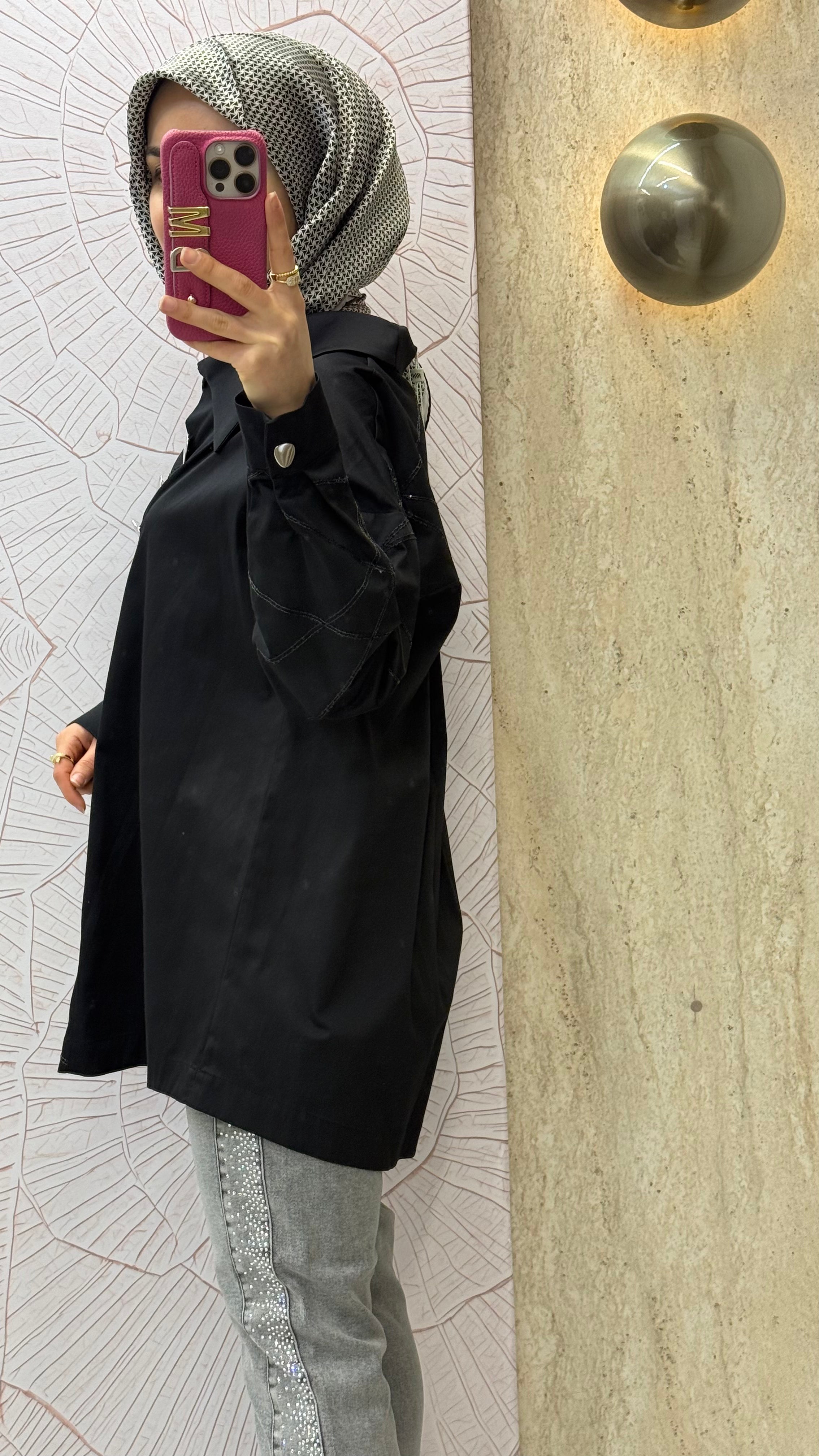 NİHAN Pul Dikişli Pamuk Tunik / 4232