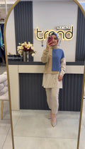 NİHAN Çizgili Garnili Örme Tunik / 4119