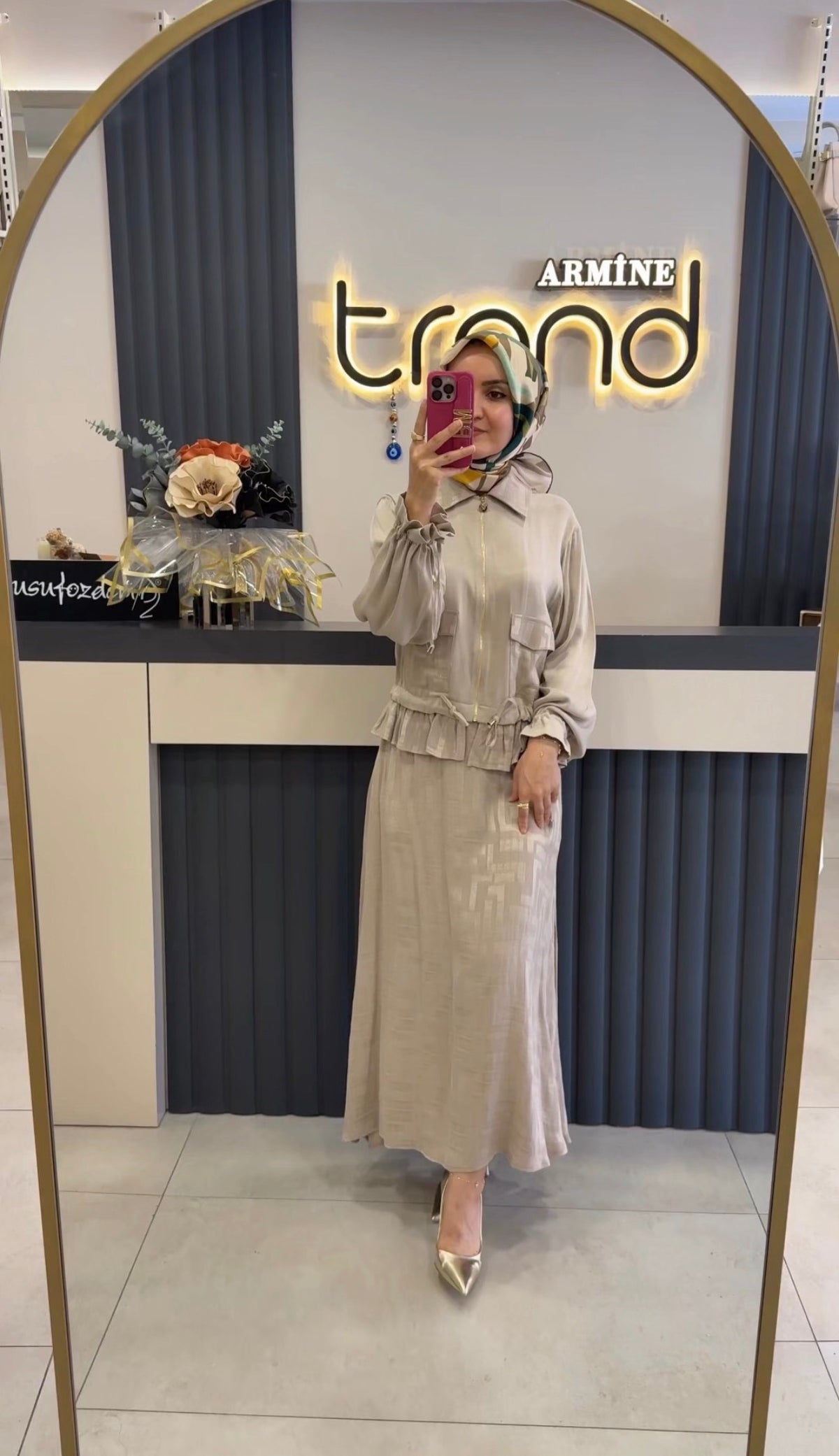 QMASH PRİVE Qupra Kumaş Etekli Takım