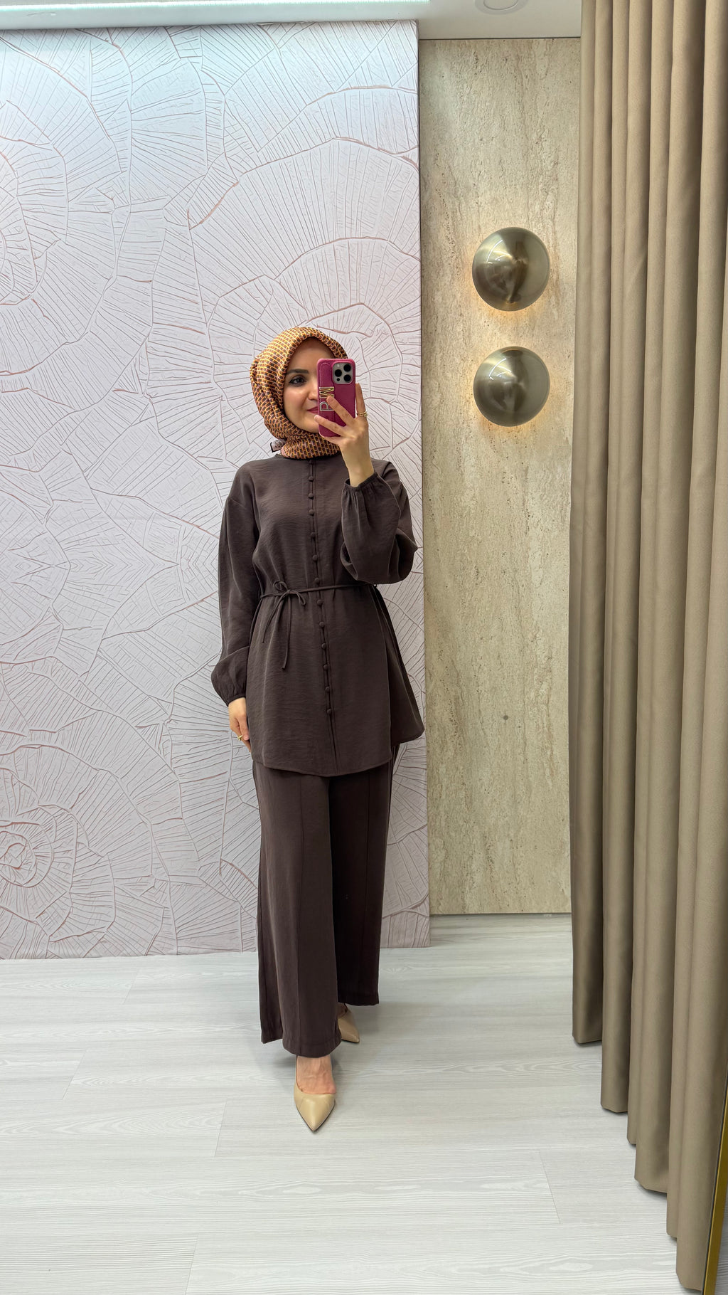 ARMİNE TREND Sahte Düğme Detaylı Beli İpli Pantolonlu İkili Takım / 26YT678