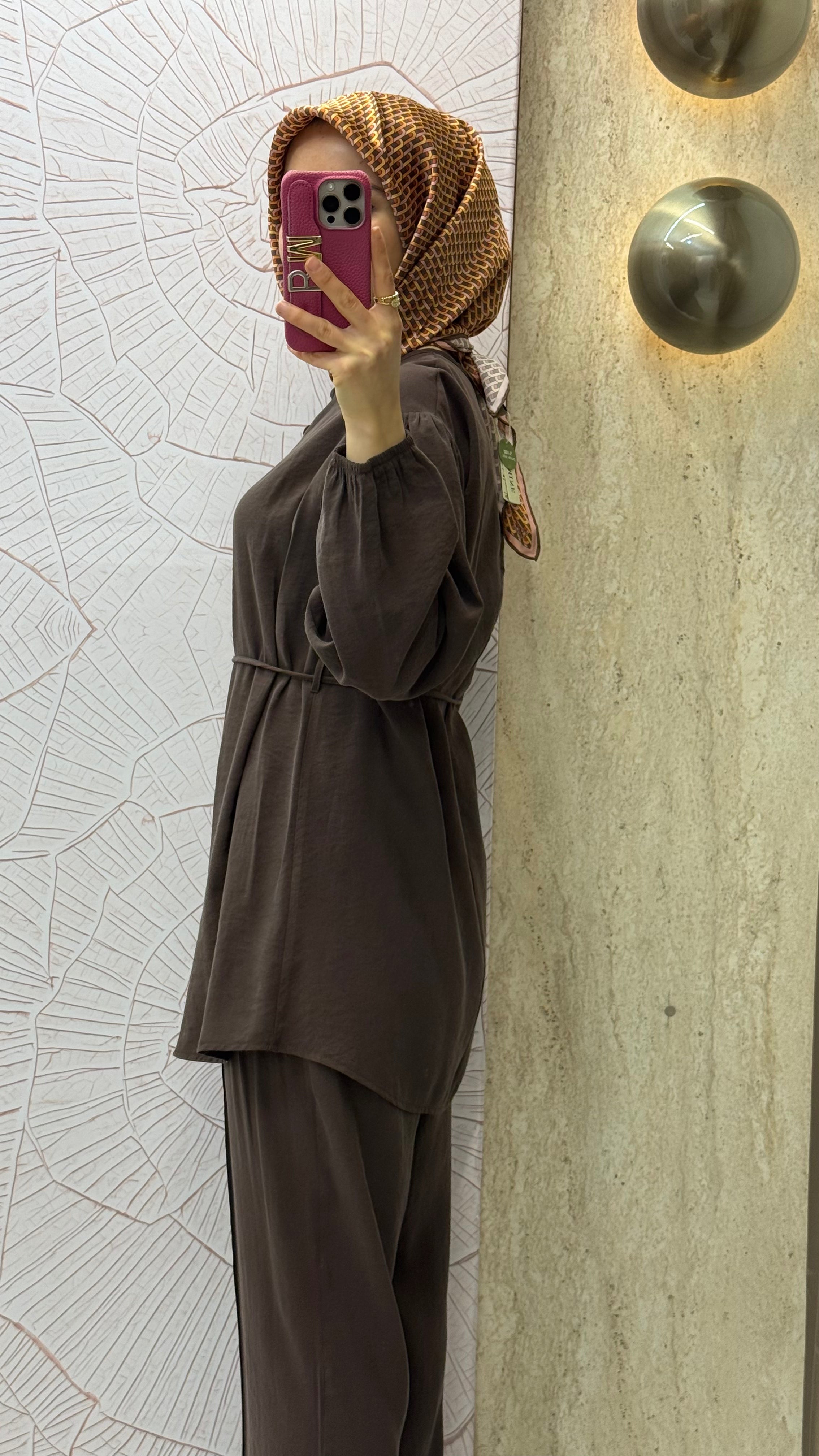ARMİNE TREND Sahte Düğme Detaylı Beli İpli Pantolonlu İkili Takım / 26YT678