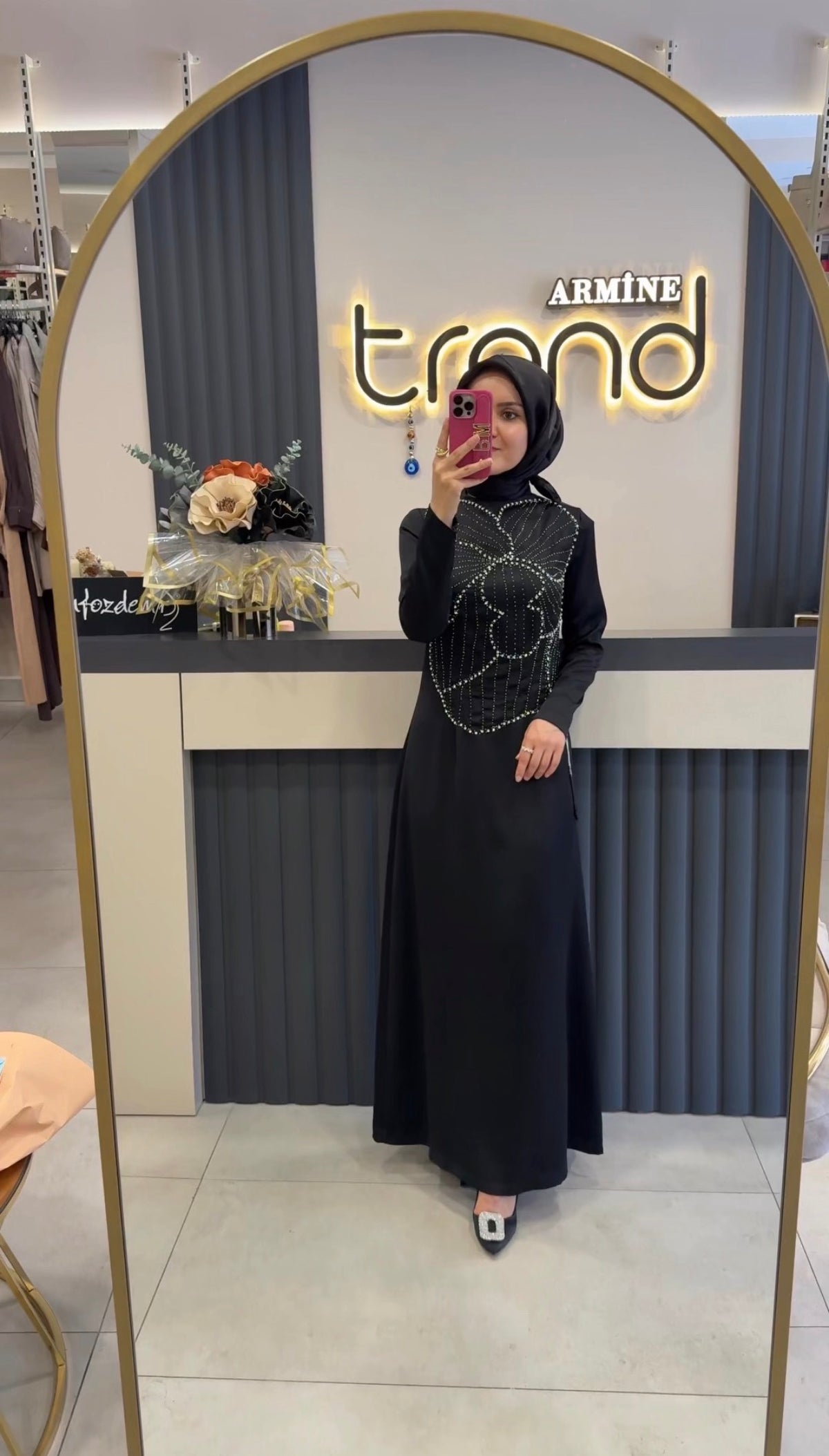 KAYRA Taş İşlemeli Şık Elbise / 23057