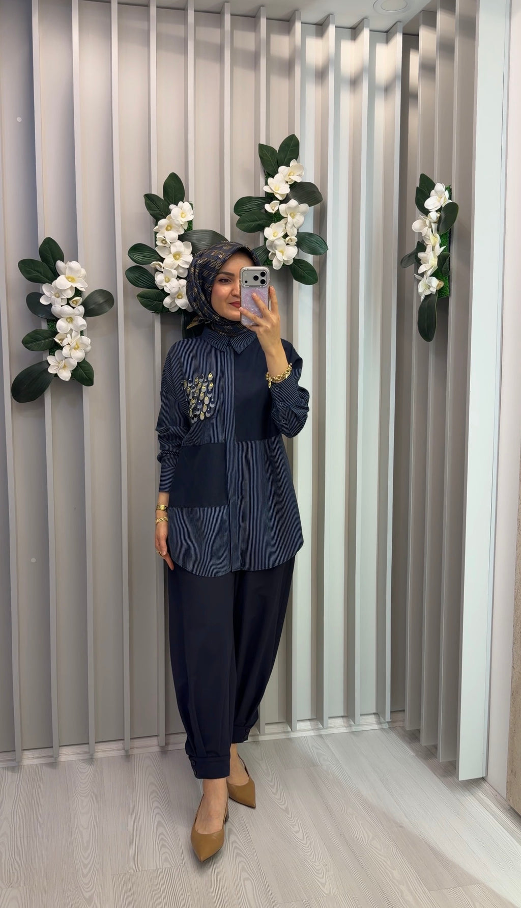 KAYRA %100 Lyocell Payet İşlemeli Tunik / 81021