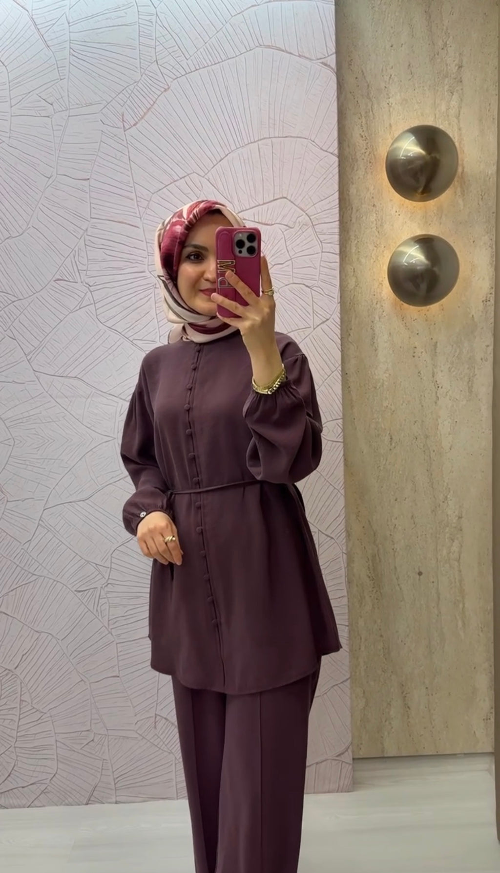 ARMİNE TREND Sahte Düğme Detaylı Beli İpli Pantolonlu İkili Takım / 26YT678