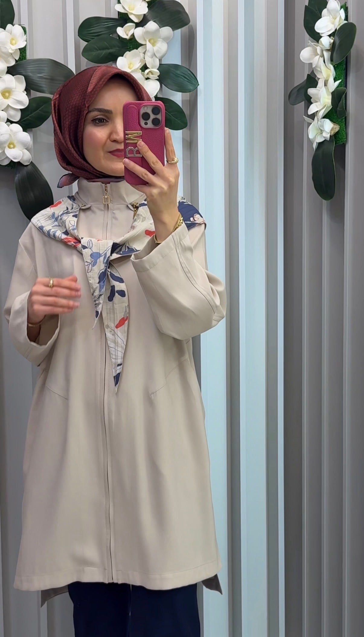 NİHAN Fular Kapşonlu Oversize Tencel Kap / 4129