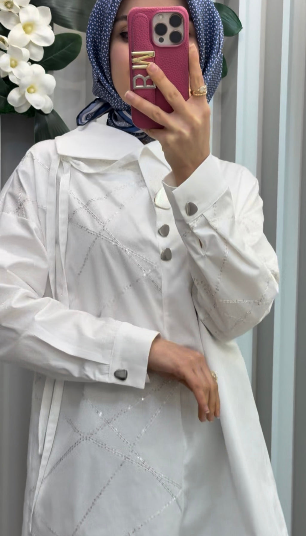 NİHAN Pul Dikişli Pamuk Tunik / 4232