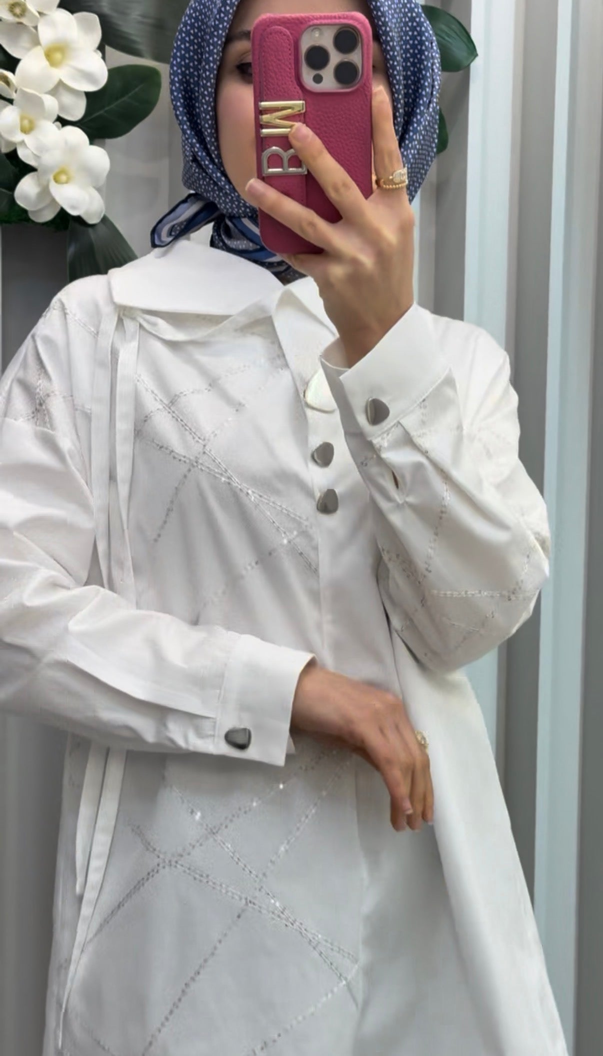 NİHAN Pul Dikişli Pamuk Tunik / 4232