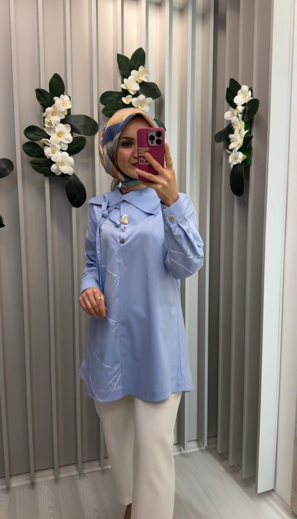NİHAN Pul Dikişli Pamuk Tunik / 4232