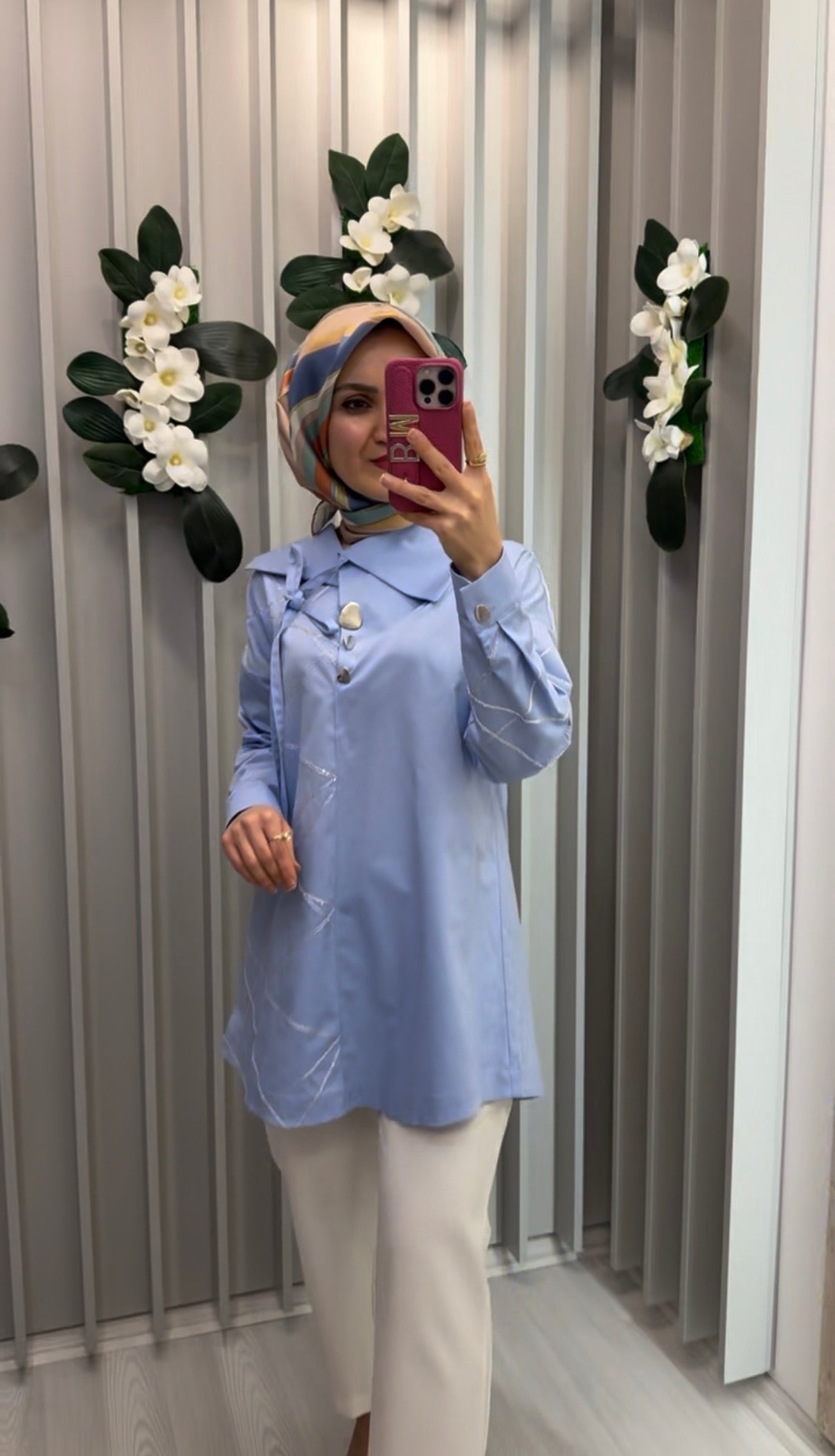 NİHAN Pul Dikişli Pamuk Tunik / 4232