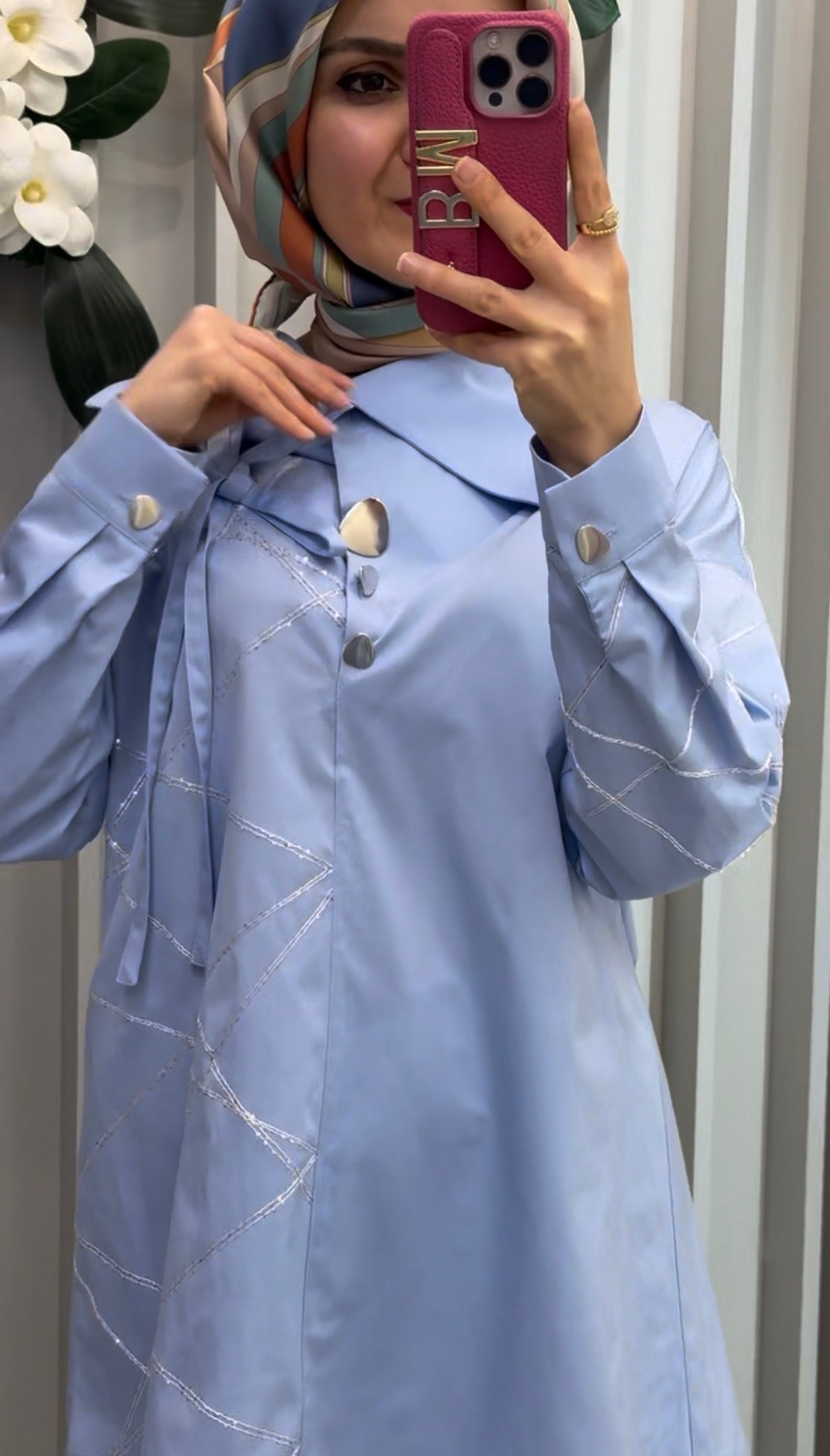 NİHAN Pul Dikişli Pamuk Tunik / 4232