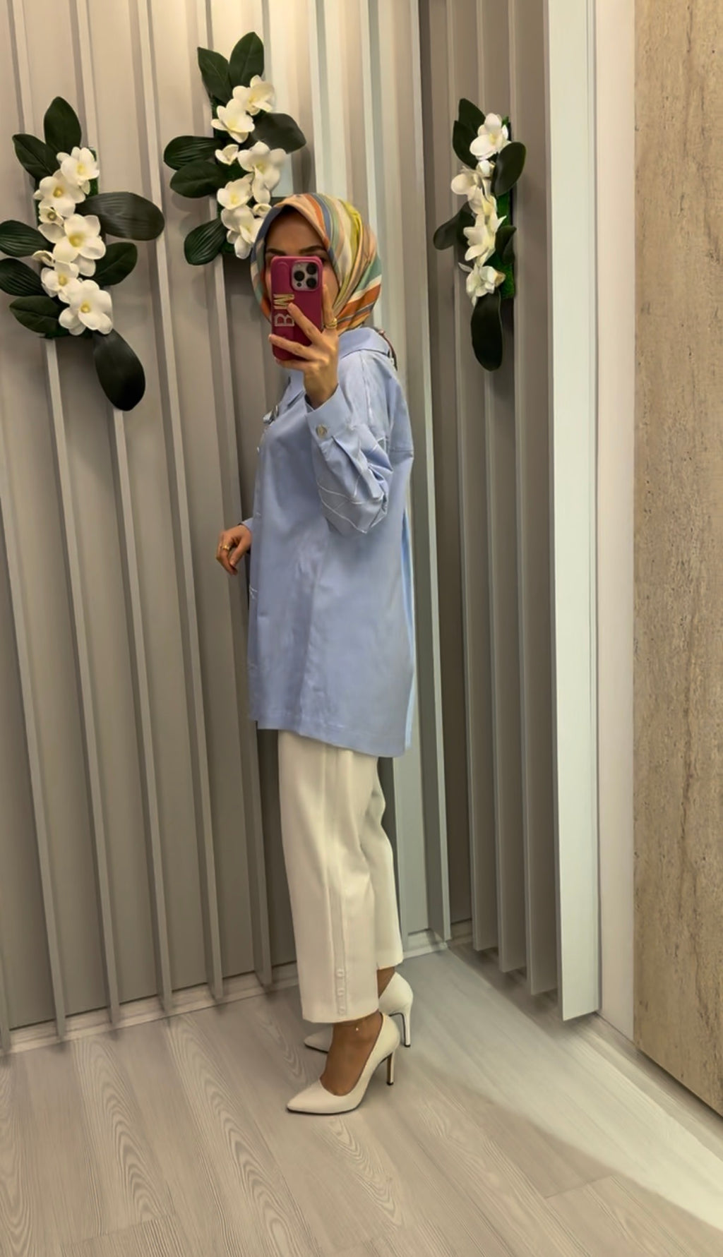 NİHAN Pul Dikişli Pamuk Tunik / 4232