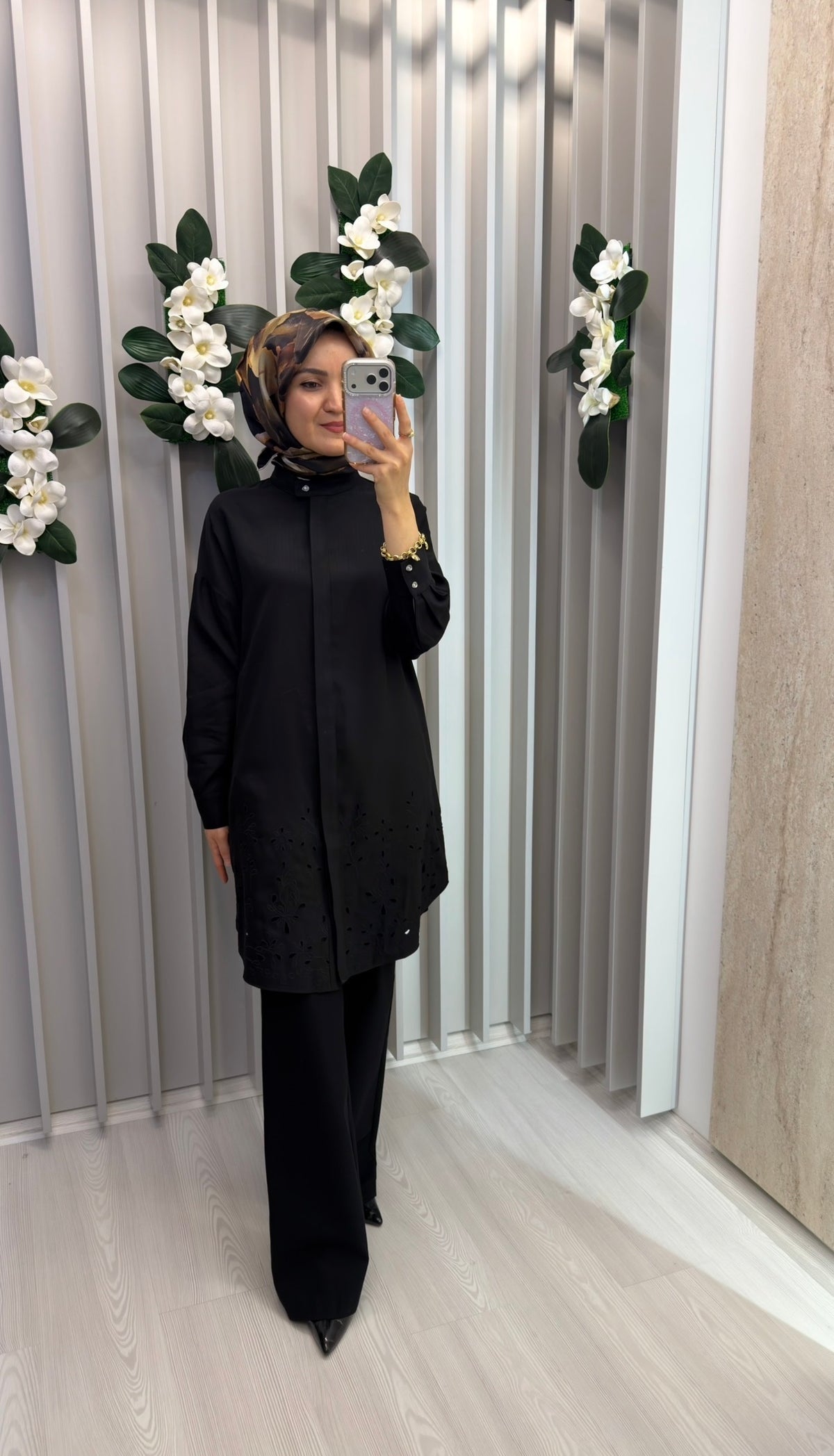 KAYRA Lazer Kesim Rayon Tunik / 21044