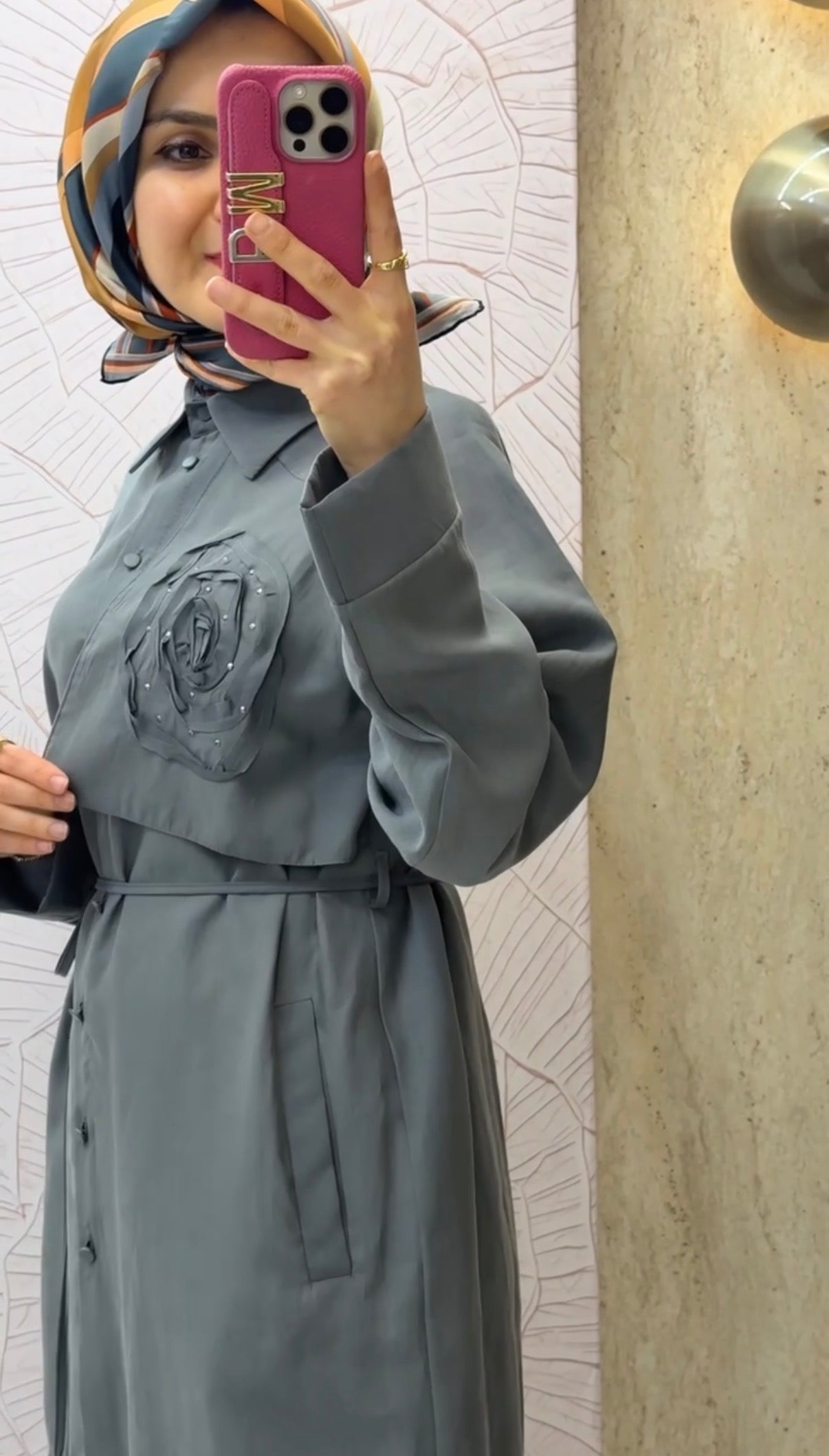 ARMİNE TREND Gülü Taş İşlemeli Beli İpli Pantolonlu İkili Takım / 26YT652