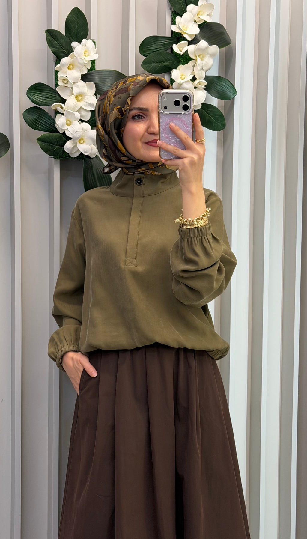 KAYRA Dik Yaka Rayon Bluz  / 11004
