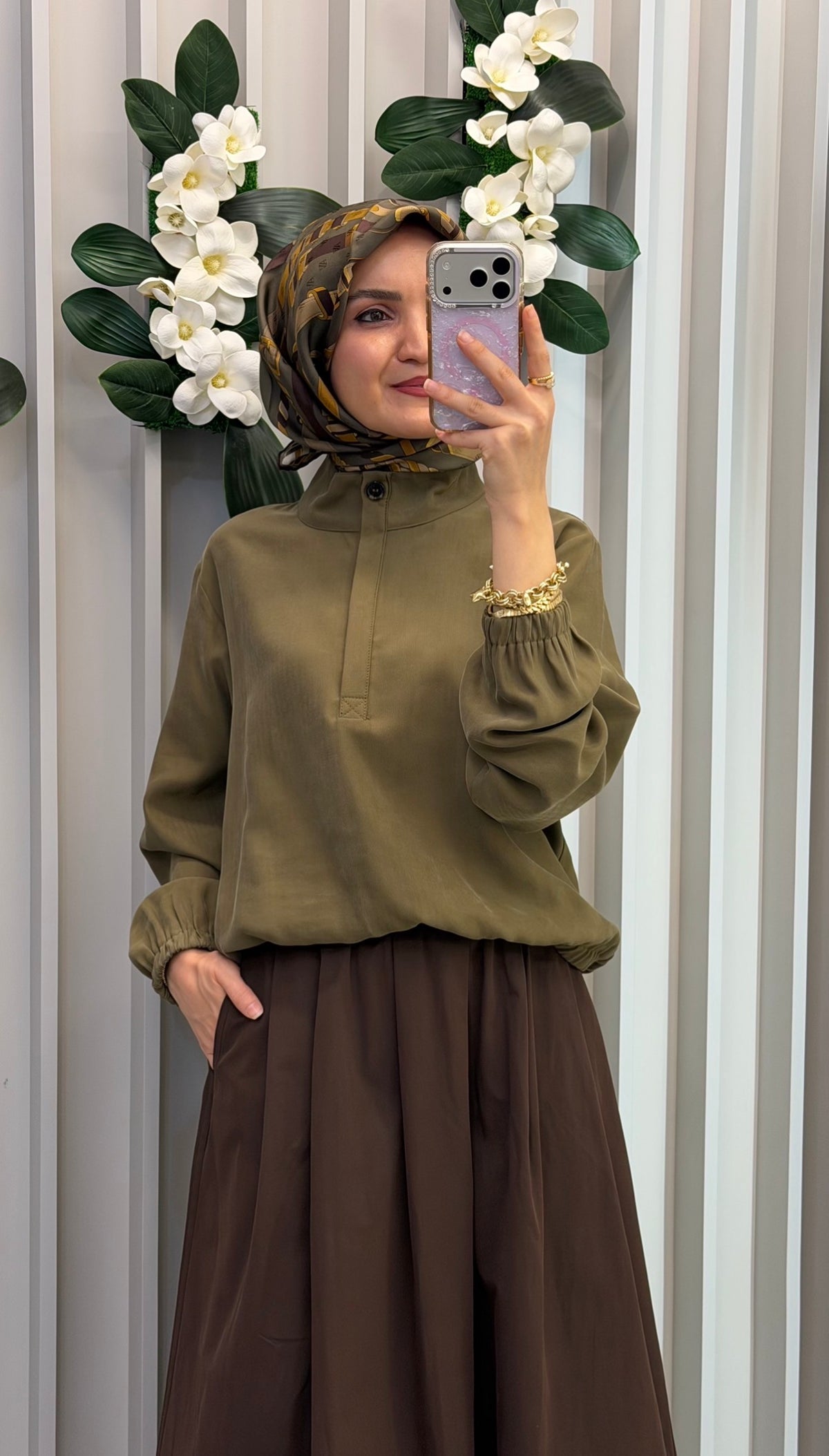 KAYRA Dik Yaka Rayon Bluz  / 11004