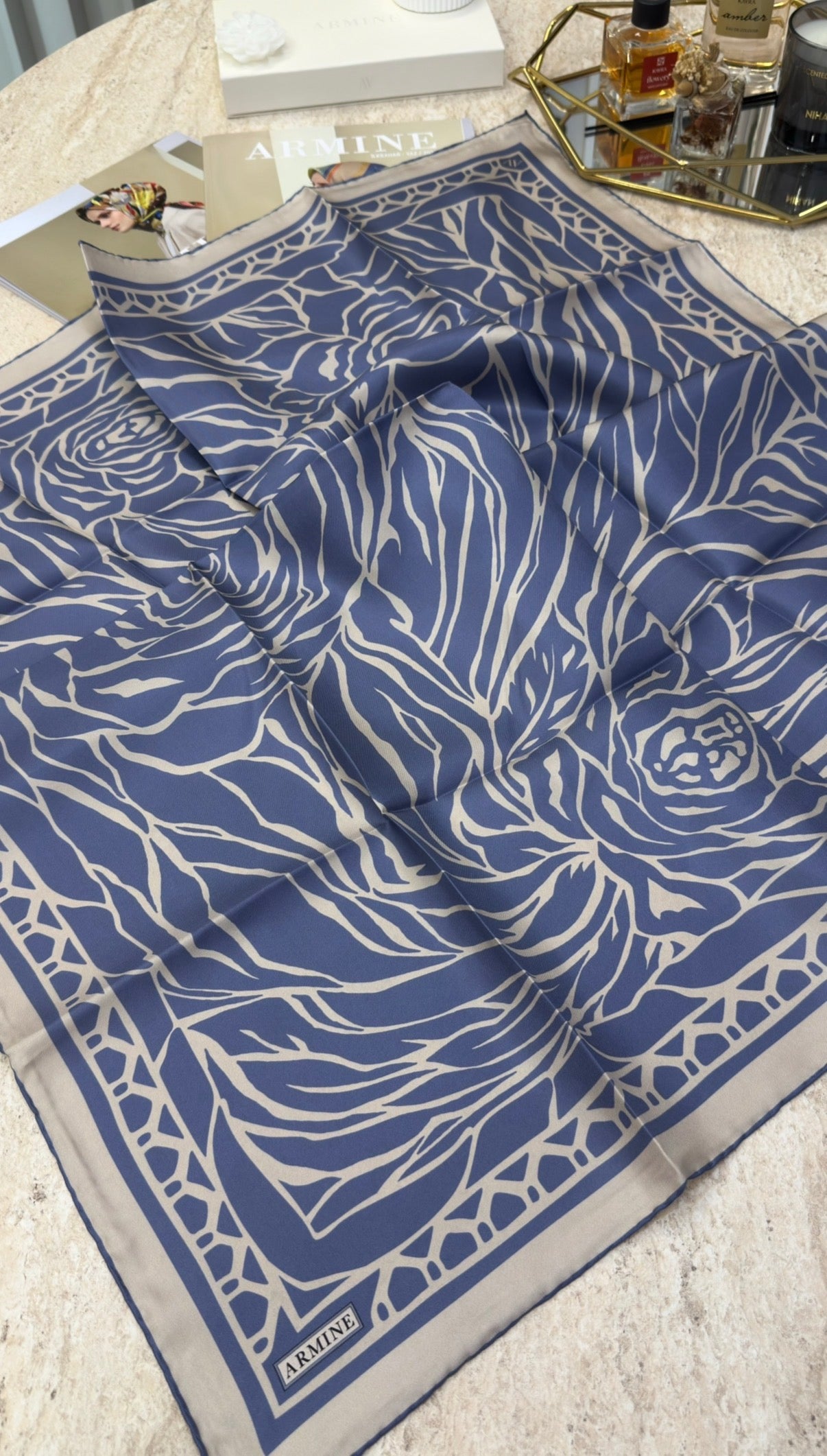 Armine Saf İpek Twill Eşarp 9511D