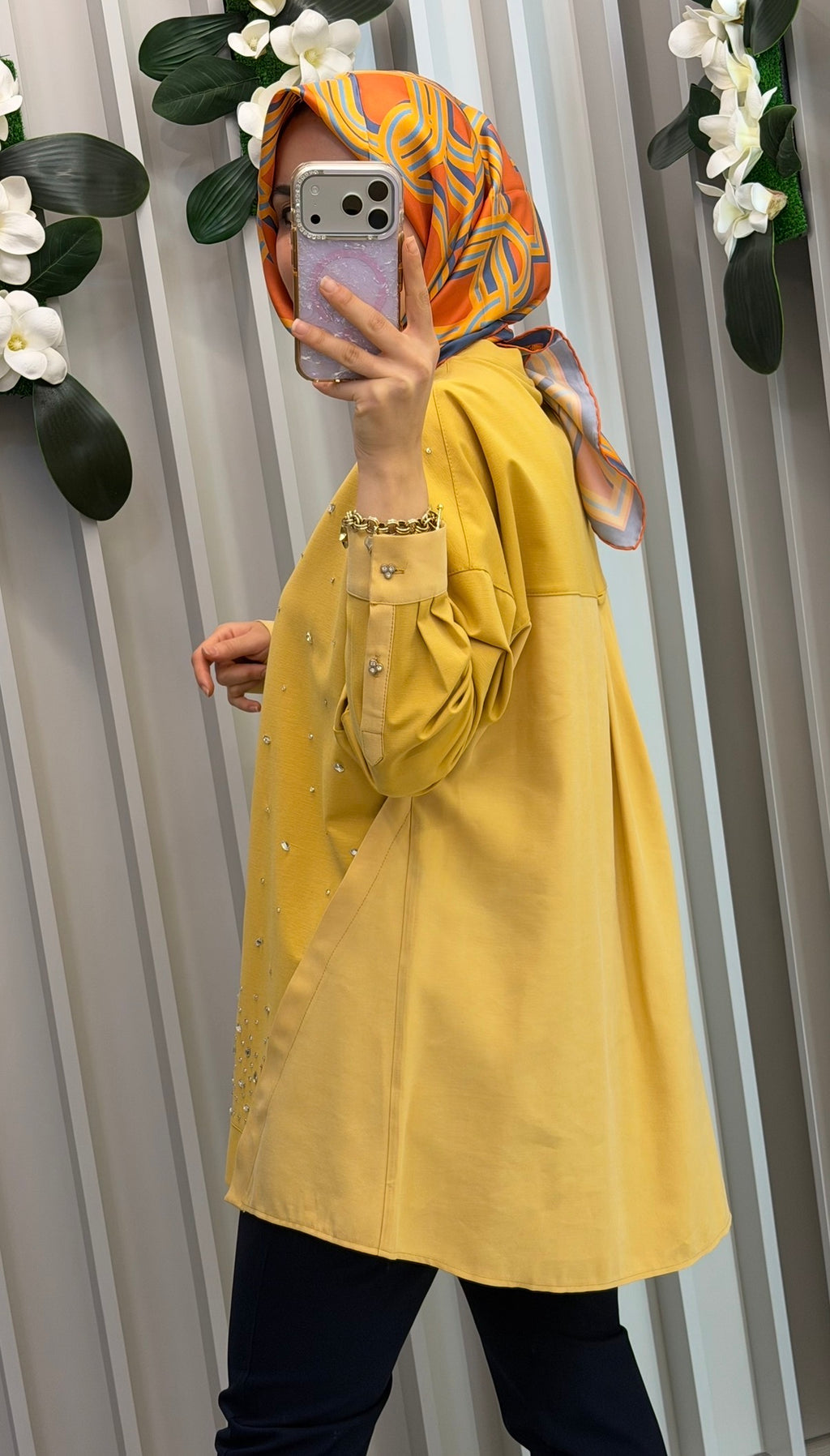 KAYRA Hotfix Baskılı Rayon Sweatshirt / 31010