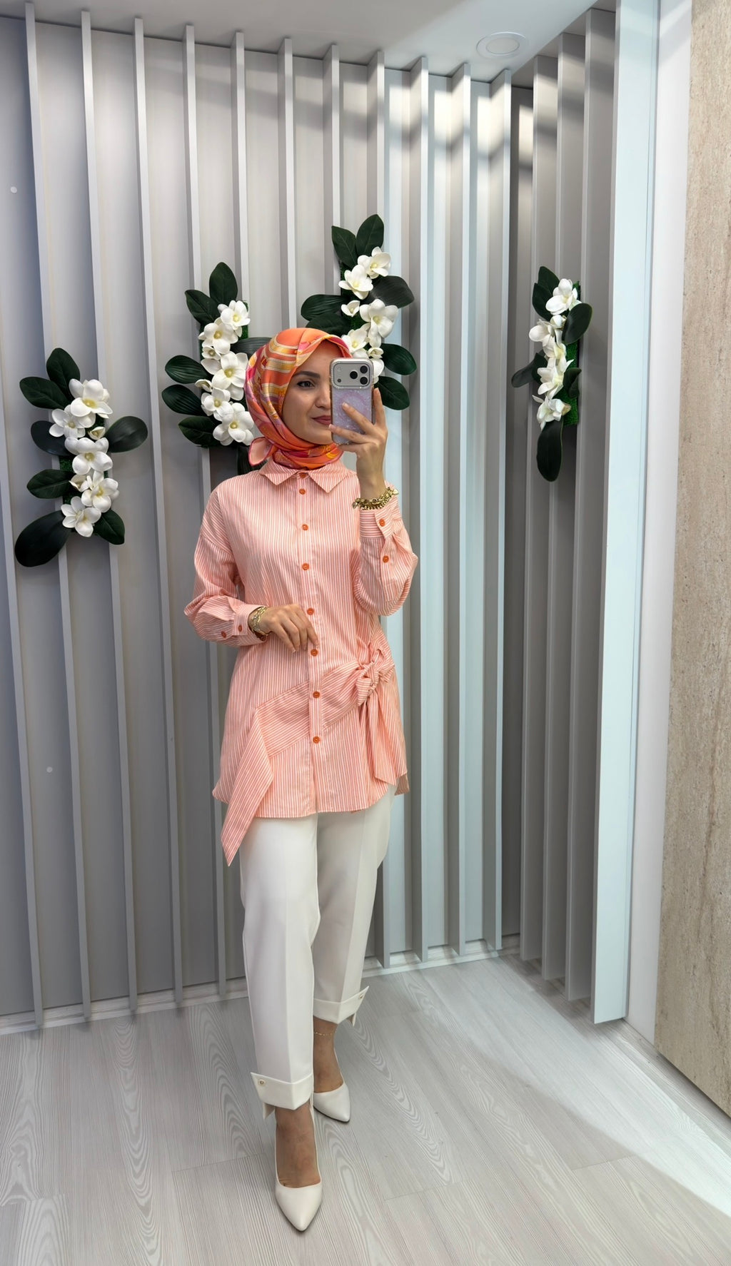 KAYRA Fiyonk Detaylı Pamuklu Tunik / 81026