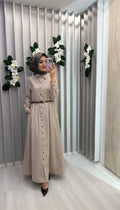 NİHAN Çizgili Gömlek Elbise / 3181