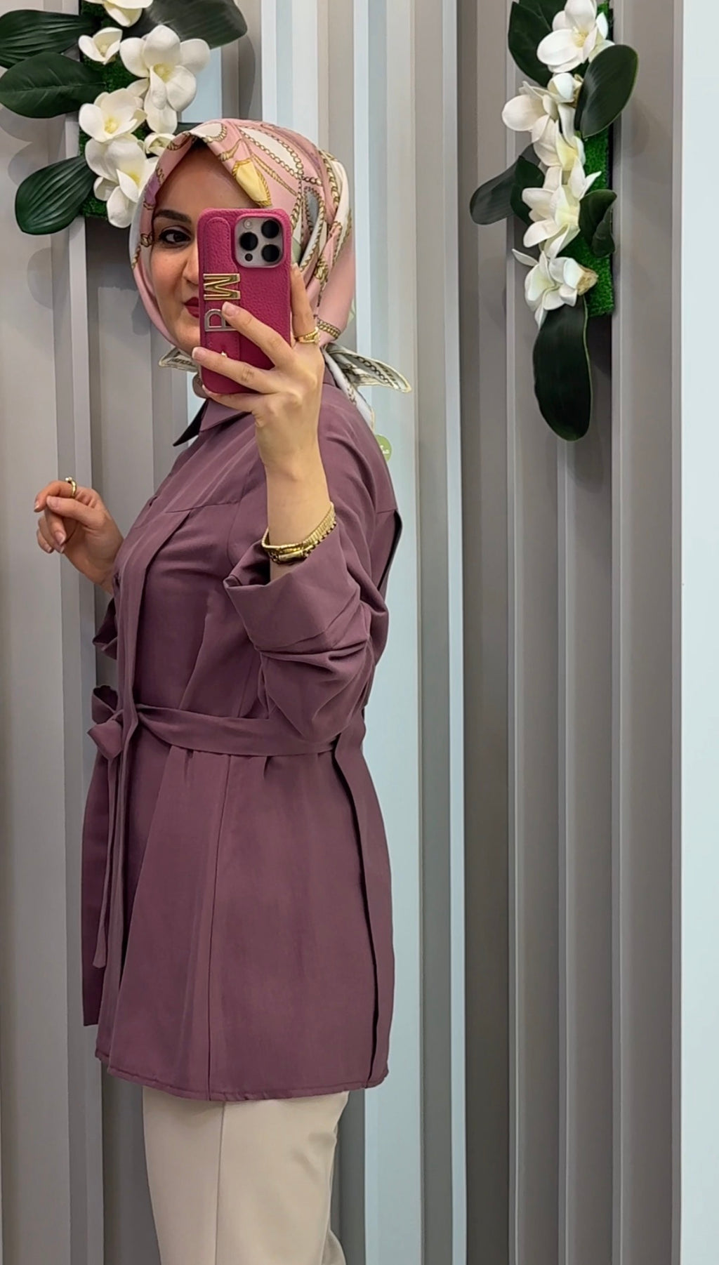 NİHAN Pilili Kuşak Detaylı Lyocell Tunik / 5153