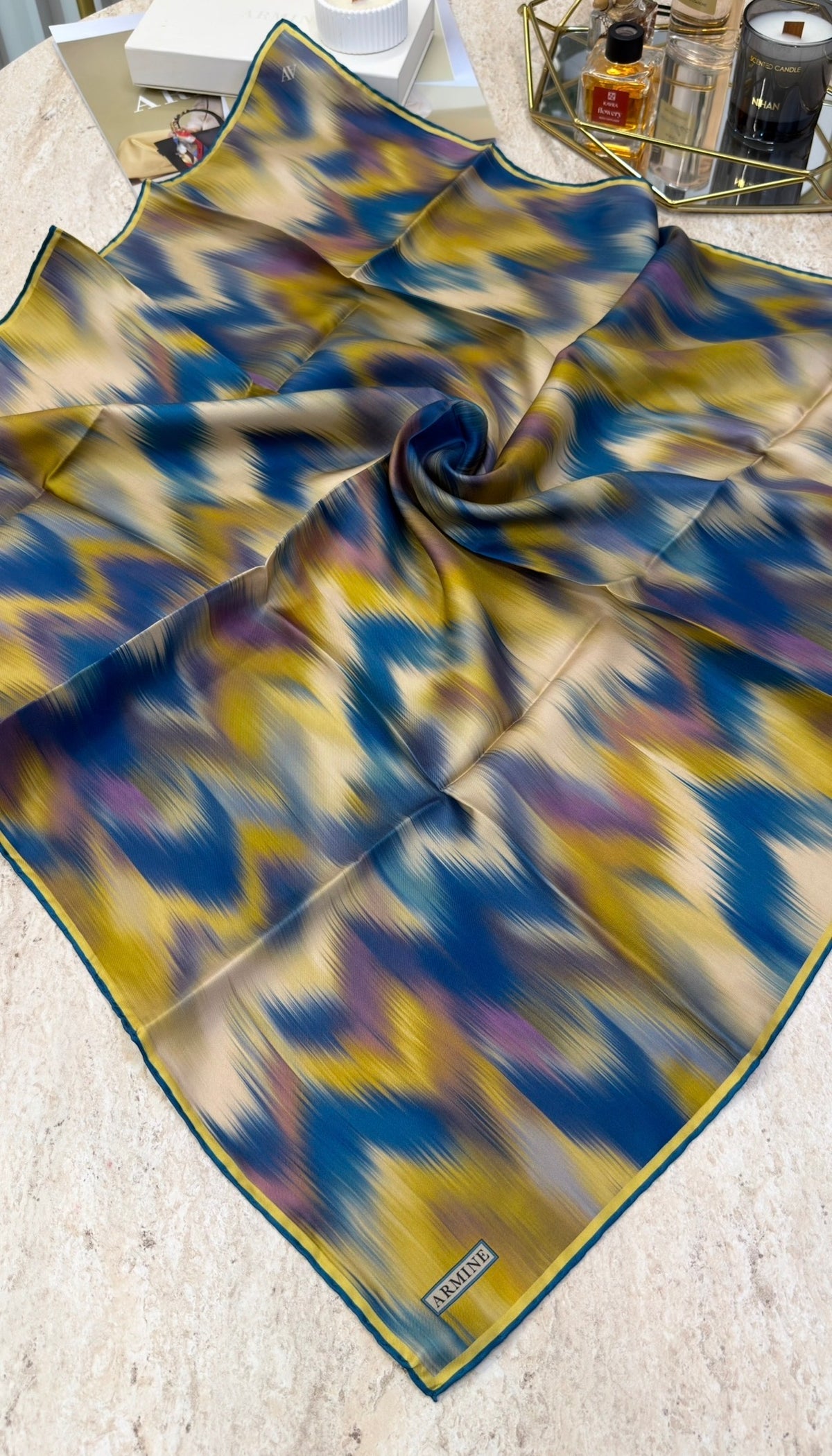 ARMİNE Saf İpek Twill Eşarp 9605D