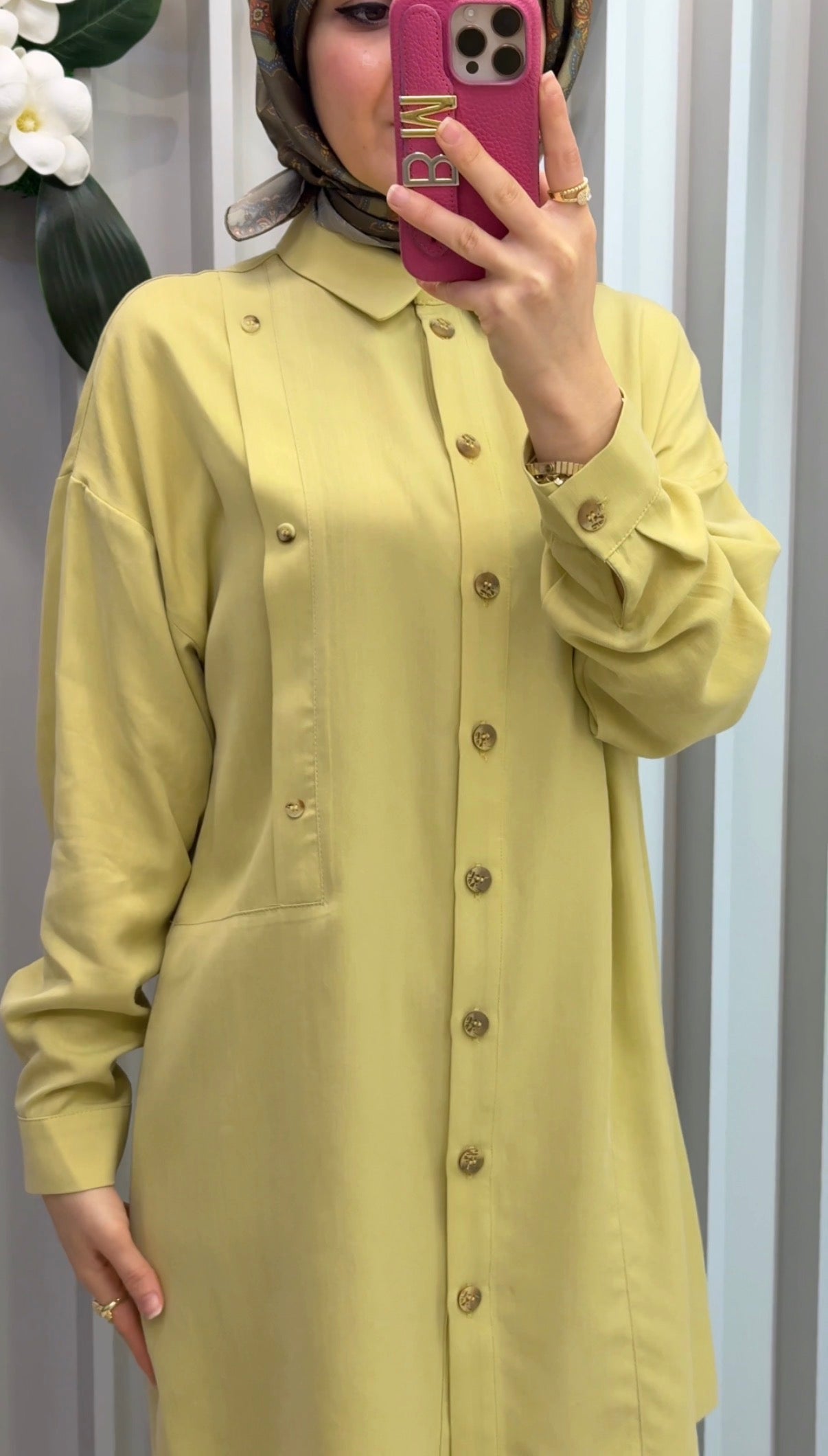 NİHAN Kontrast Dikiş Detaylı Oversize Tunik / 4109